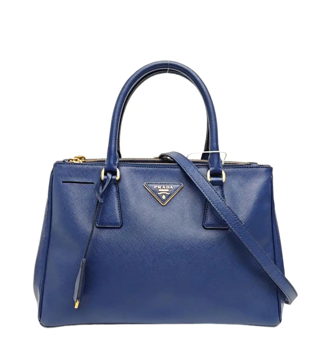 Prada PRADA Galleria Medium dark bluecowhide leather logo cross pattern shoulder bag c Size ONE SIZE - 1 Thumbnail