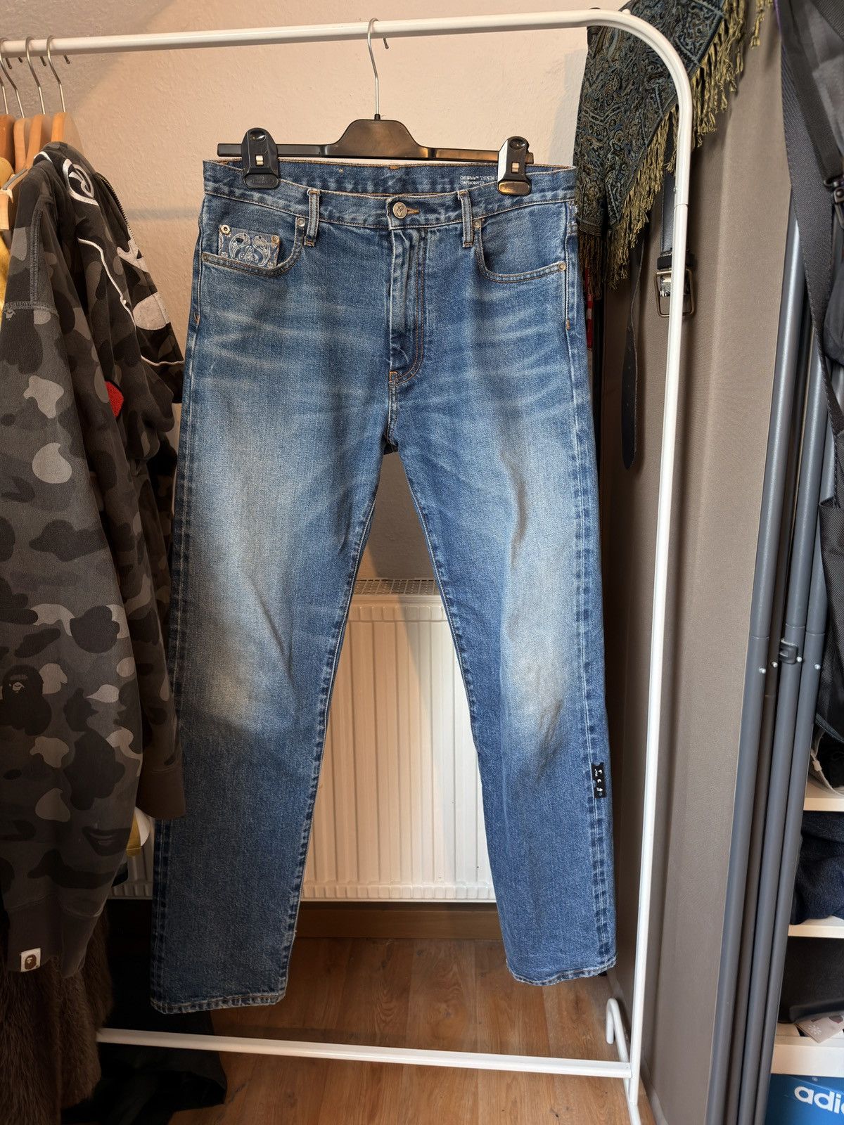 Off-White Off-White Blue Bandana Denim Jeans Size US 33 - 1 Thumbnail