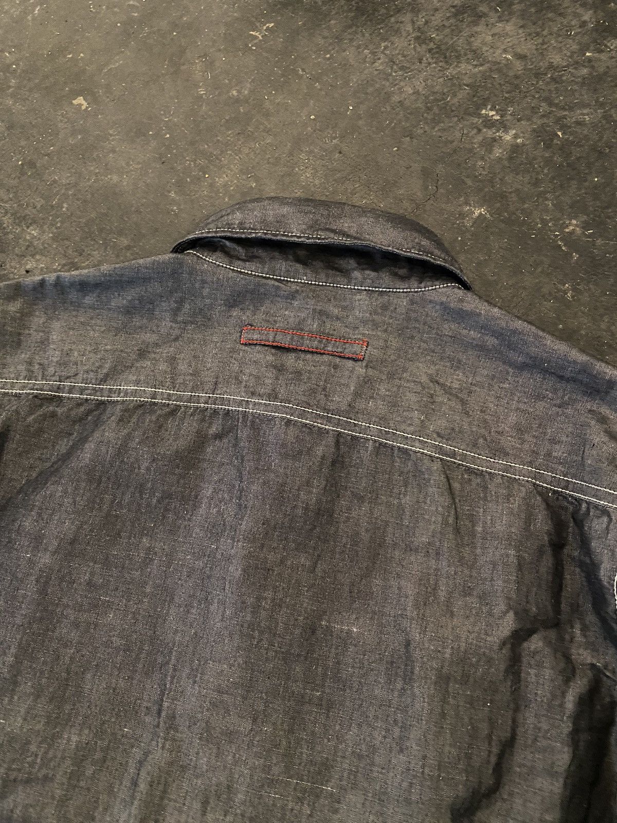 Beauty Beast × Japanese Brand × Tornado Mart Tornado Mart Japan Chambray long Shirt Size US M / EU 48-50 / 2 - 3 Thumbnail