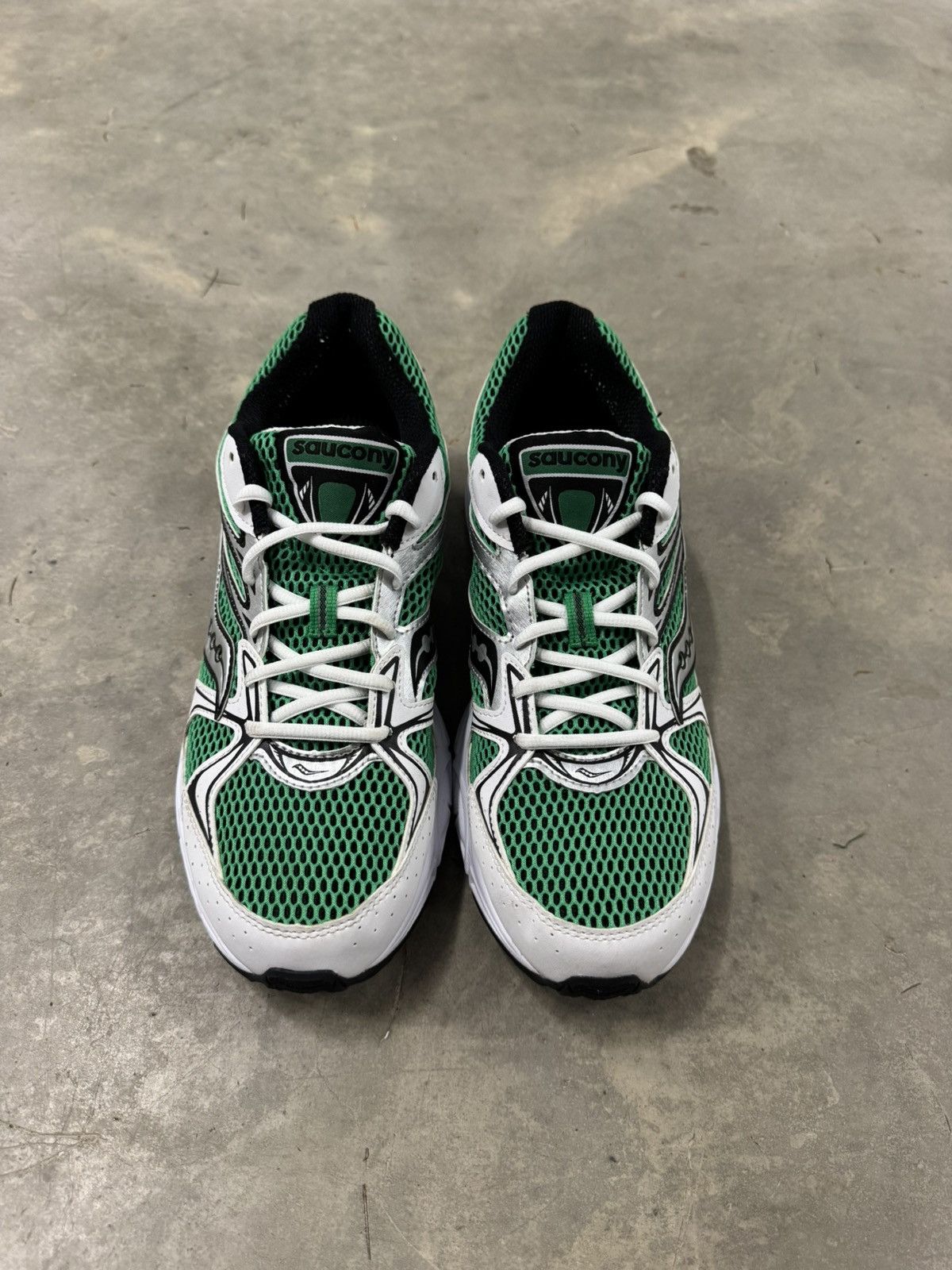 Saucony Saucony Grid Ride Millenium White Green Black Size 11.5 Size US 11.5 / EU 44-45 - 4 Thumbnail