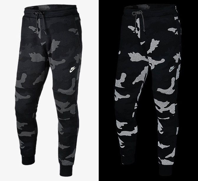Nike Nike tech fleece Camo Reflective Track pants joggers Size US 32 / EU 48 - 1 Thumbnail