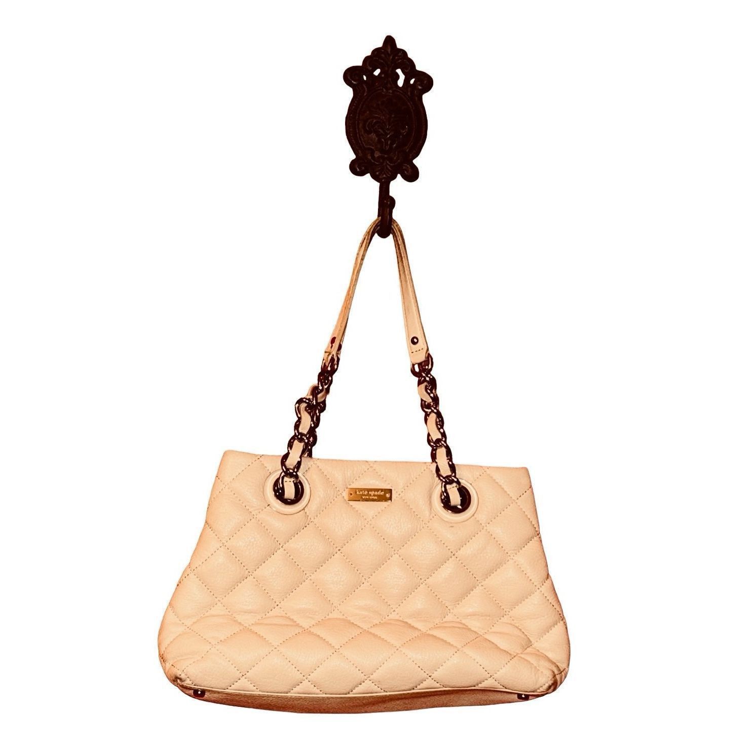 Kate Spade KATE SPADE - Cashew Quilted Leather Gold Coast Maryanne Shou Size ONE SIZE - 1 Thumbnail