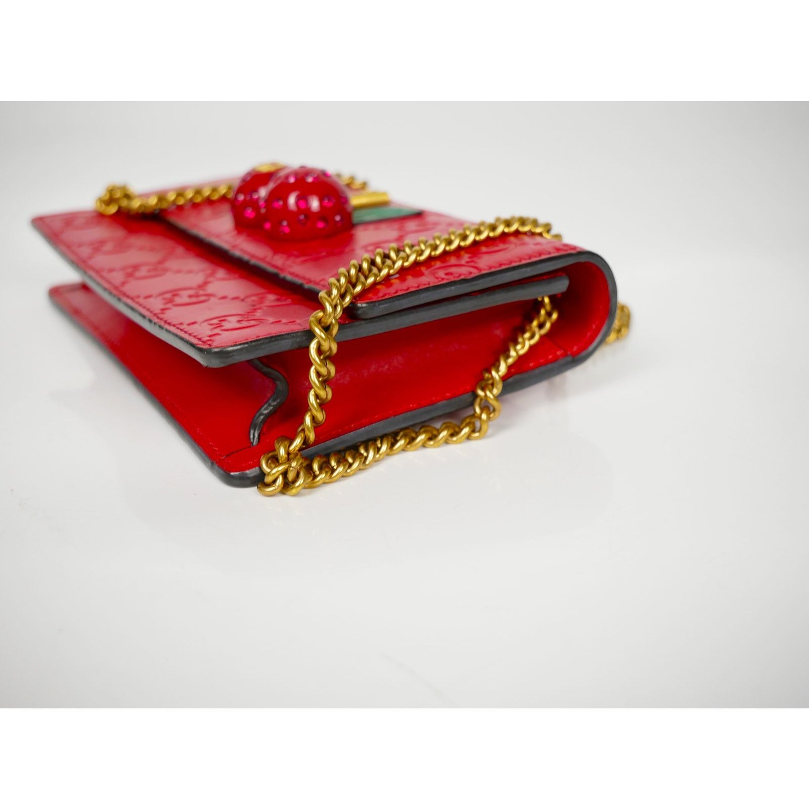 Gucci Gucci Red Supreme Mini Crystal Cherry Bag Size ONE SIZE - 2 Thumbnail