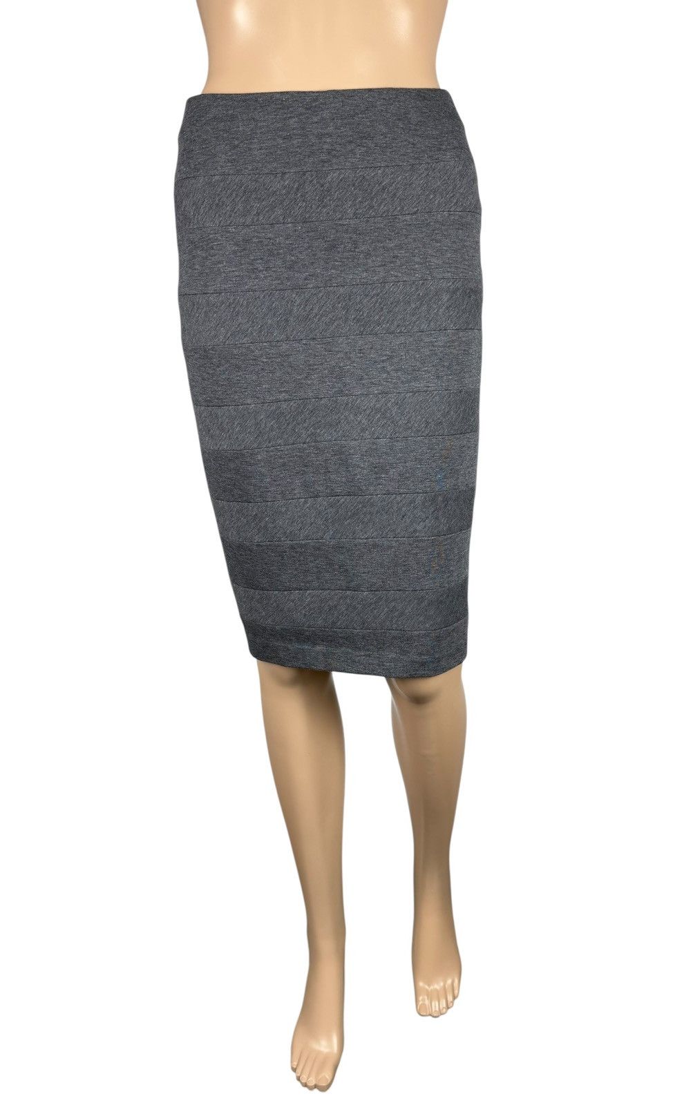 Brunello Cucinelli Brunello Cucinelli Cotton Pencil Skirt Structured Striped Size 26" / US 2 / IT 38 - 2 Thumbnail
