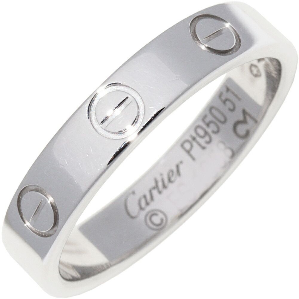 Cartier Cartier Cartier Love Pt950 Ring Size 51 Precious Metal Ring B40853 DUTY FREE for USA Size ONE SIZE - 1 Thumbnail