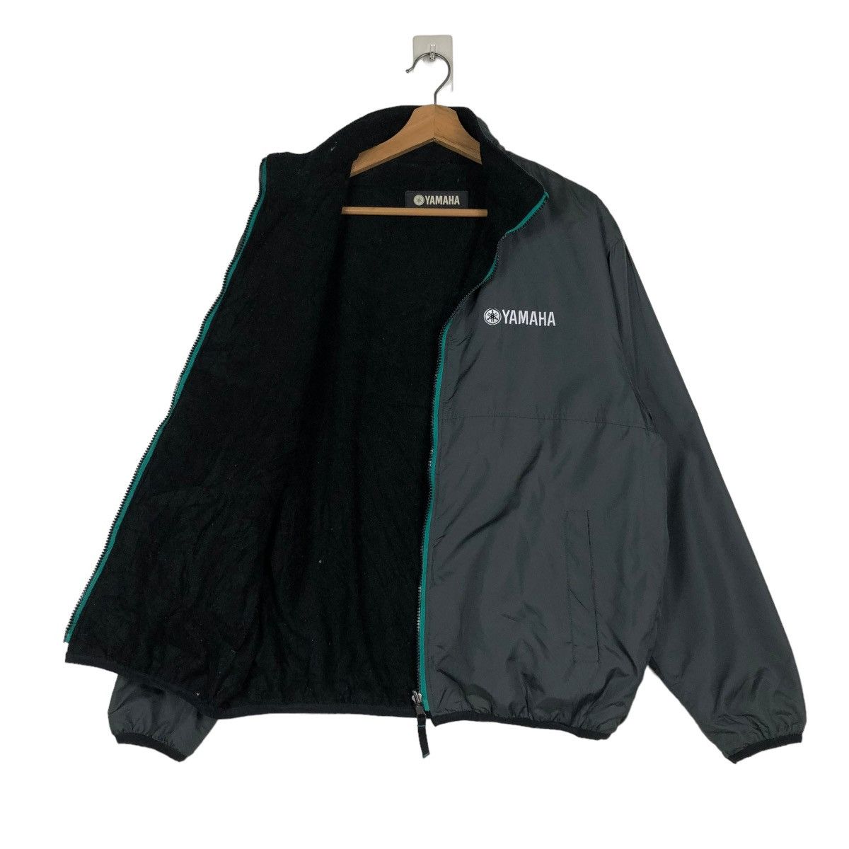 Japanese Brand 🔥BIKER JACKET REVERSIBLE YAMAHA BIG LOGO RACING WEAR Size US L / EU 52-54 / 3 - 13 Thumbnail