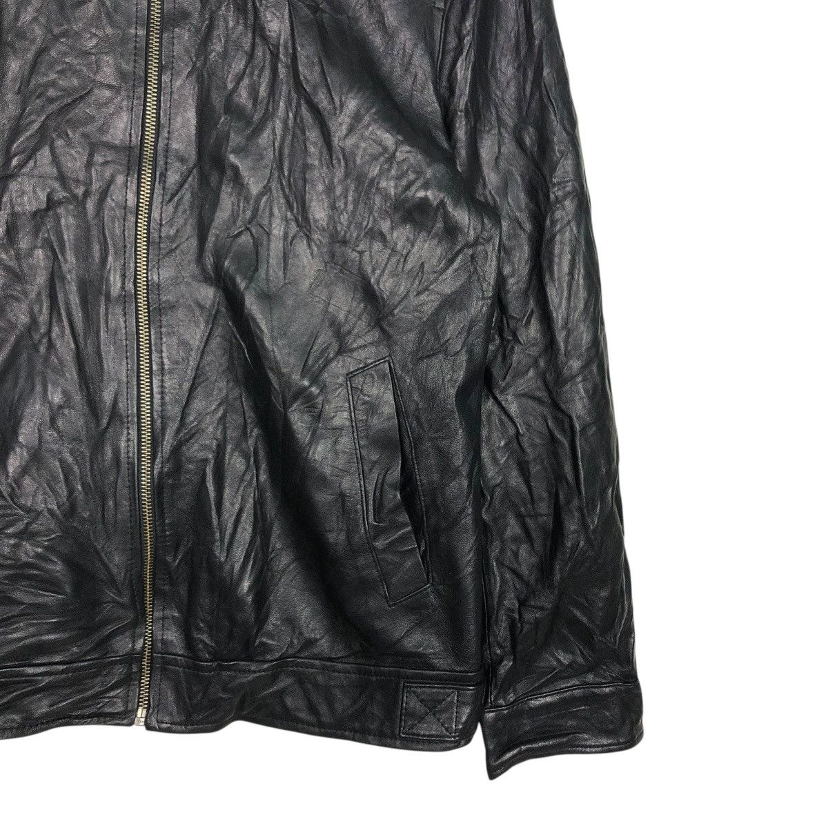 Japanese Brand 🔥VINTAGE UNBRANDED SOFT LEATHER JACKET RACER ISSEY MIYAKE Size US S / EU 44-46 / 1 - 7 Thumbnail