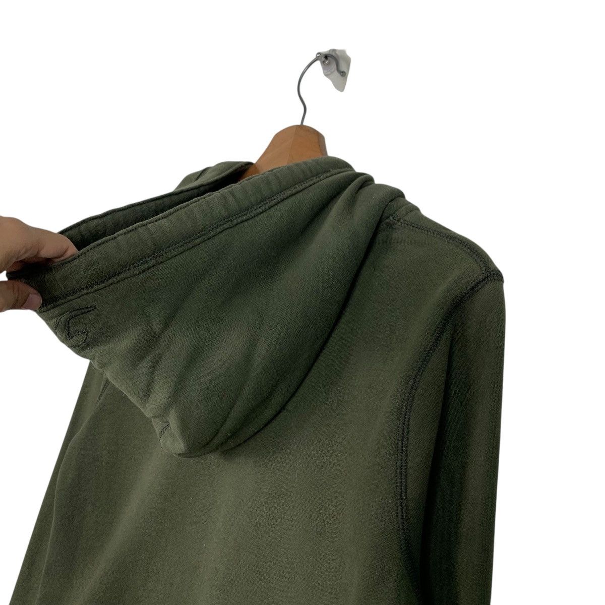 Hollister HOLLISTER Green Zipper Hoodies Sweatshirt #1988-C86 Size L / US 10 / IT 46 - 9 Thumbnail
