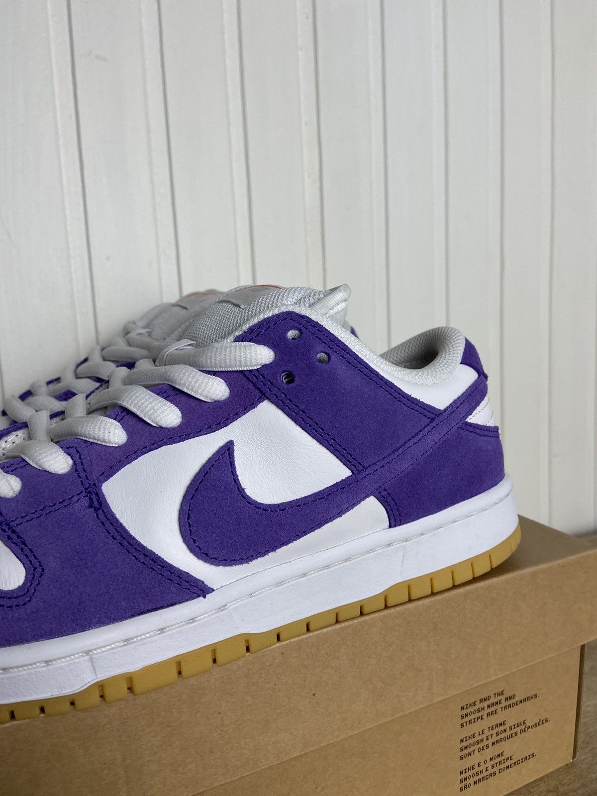 Nike Used Nike Sb Dunk Low Pro Iso Orange Label Purple Size 9US Size US 9 / EU 42 - 2 Thumbnail