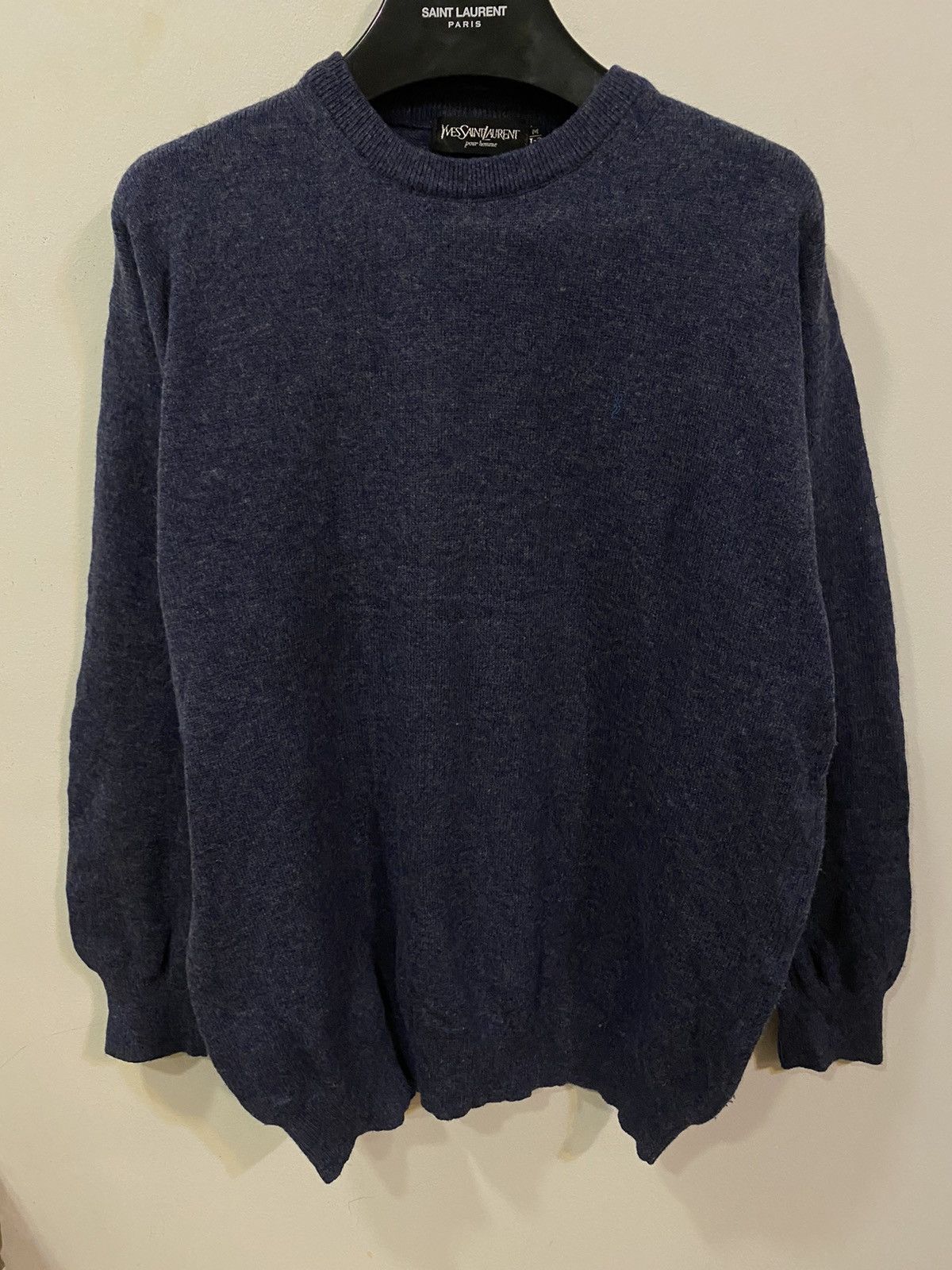 Yves Saint Laurent 90s Super Soft YSL Sweater Wool YSL Sweatshirt Size US M / EU 48-50 / 2 - 2 Thumbnail