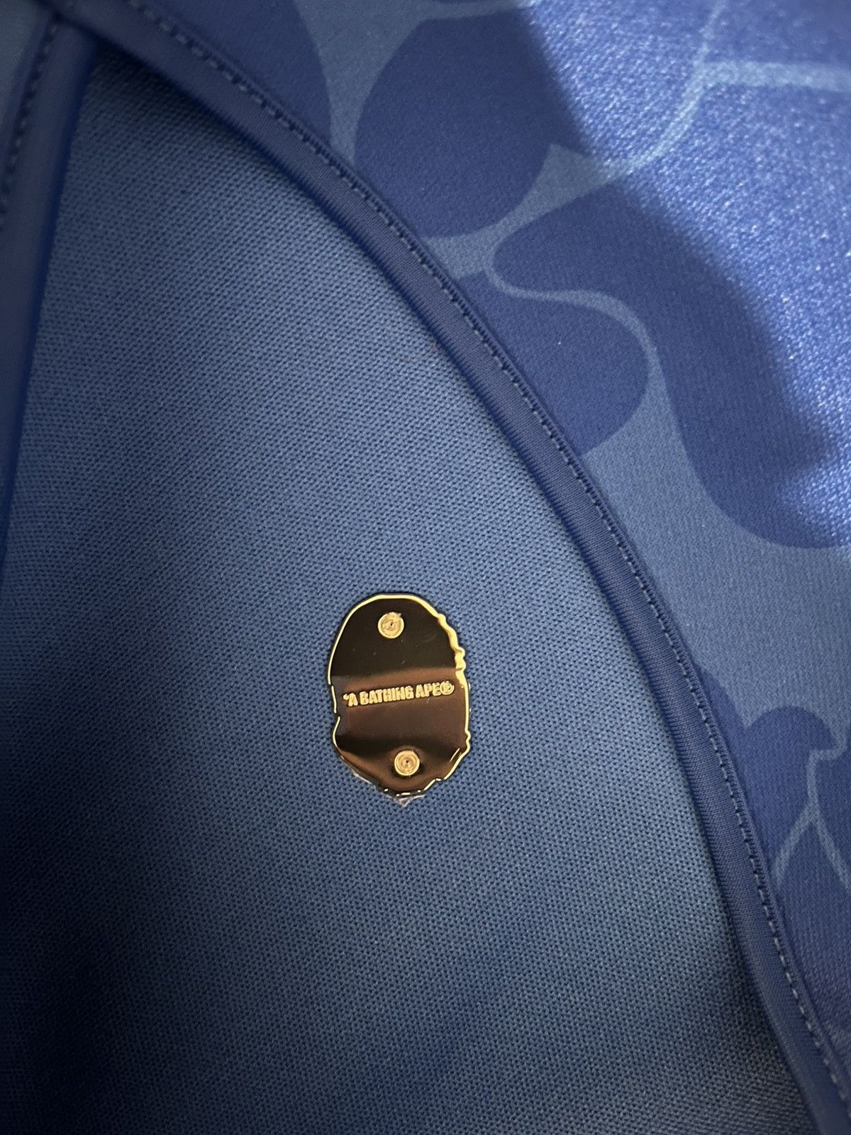 Bape NEW BAPE Camo Relaxed Fit Shark Full Zip Hoodie Blue - Med Size US M / EU 48-50 / 2 - 8 Thumbnail