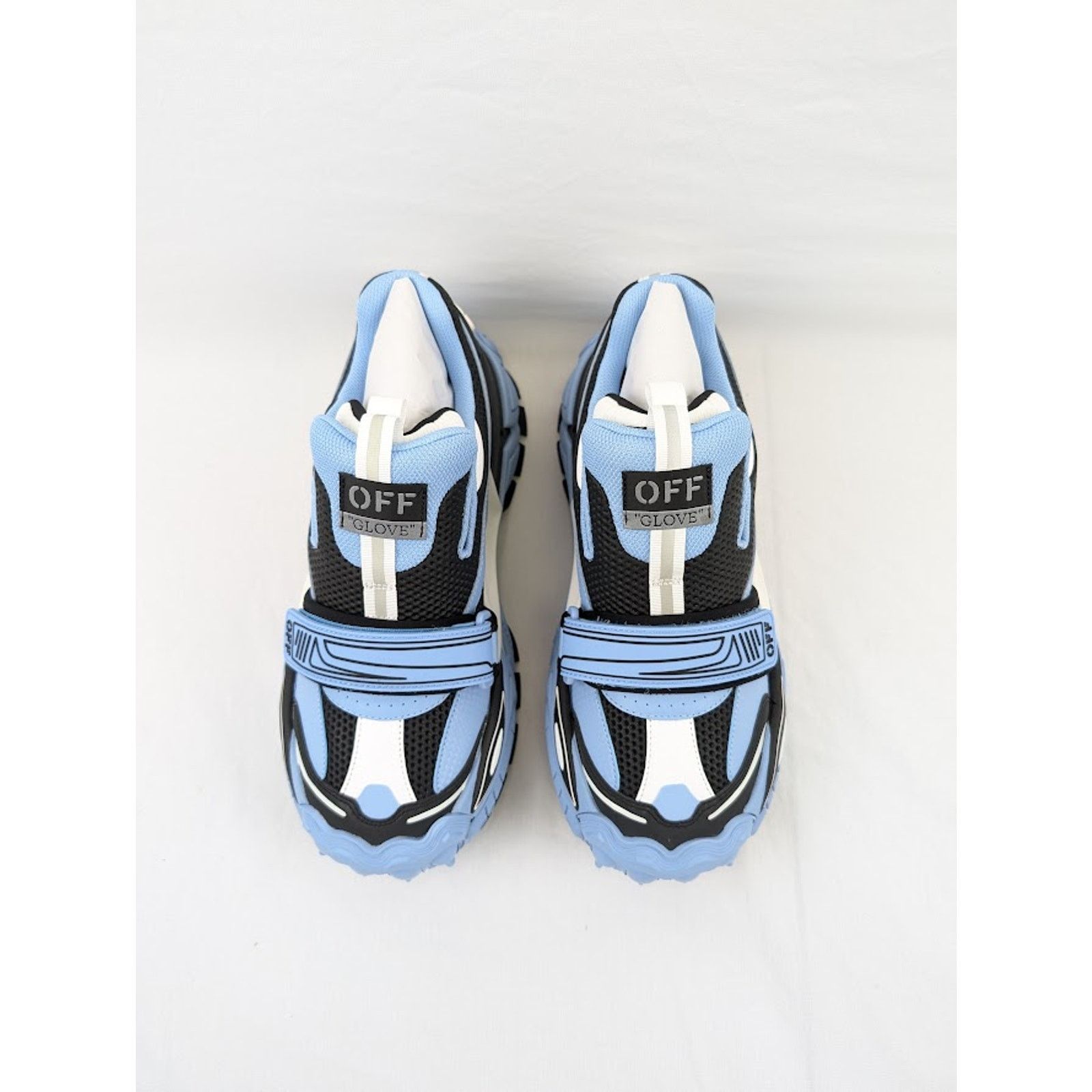 Off-White o1rshd1 Glove Slip On Sneakers in Light Blue/Black Size US 11 / EU 44 - 19 Thumbnail