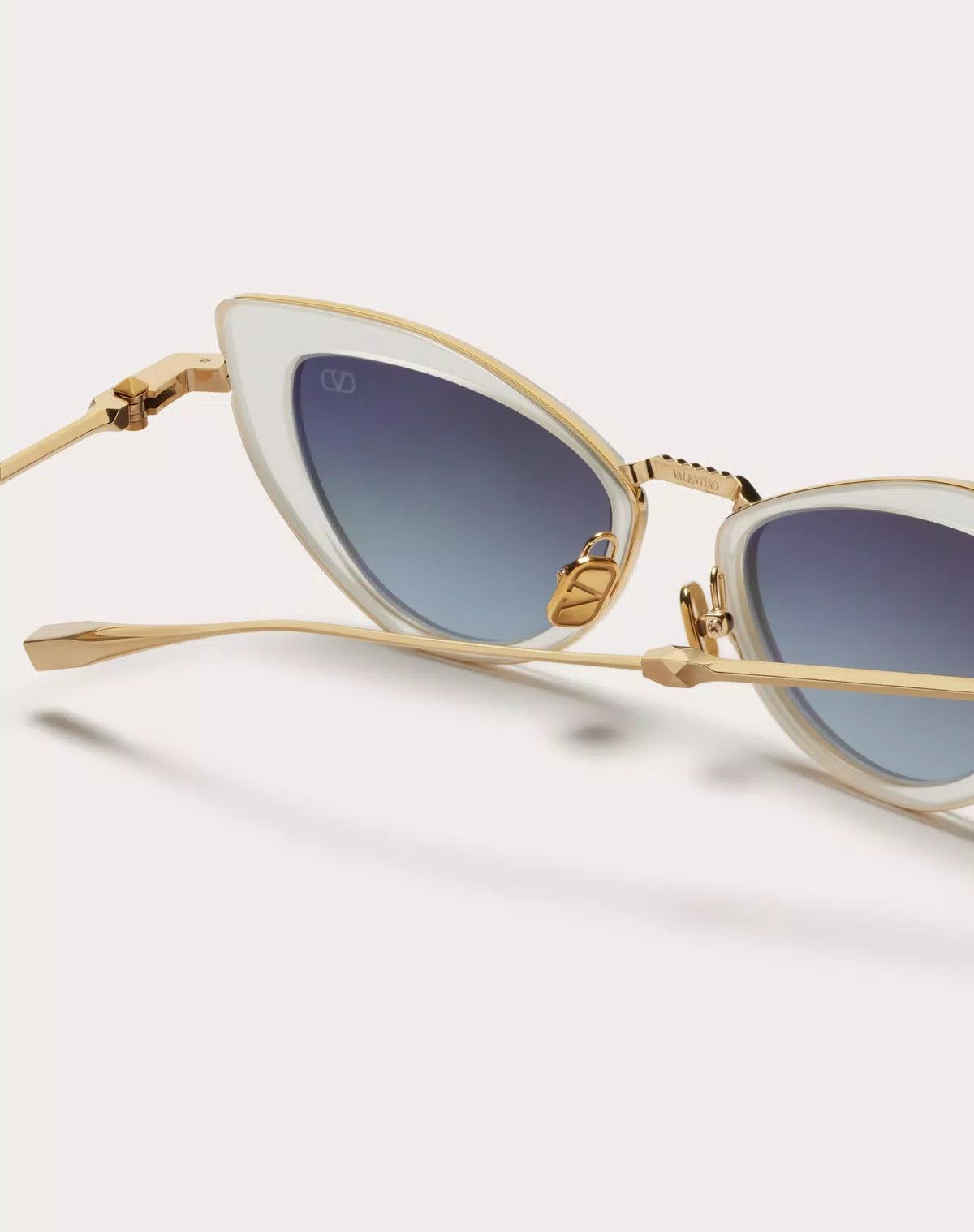 Valentino oc11z0725 Size: 50/ Eye Acetate Frame in White/Gold Size ONE SIZE - 4 Thumbnail