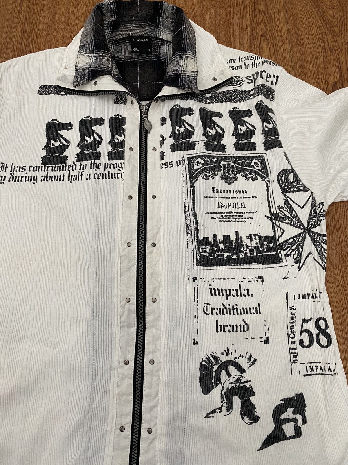 If Six Was Nine Impala Chess Zipper LS Size US L / EU 52-54 / 3 - 3 Thumbnail