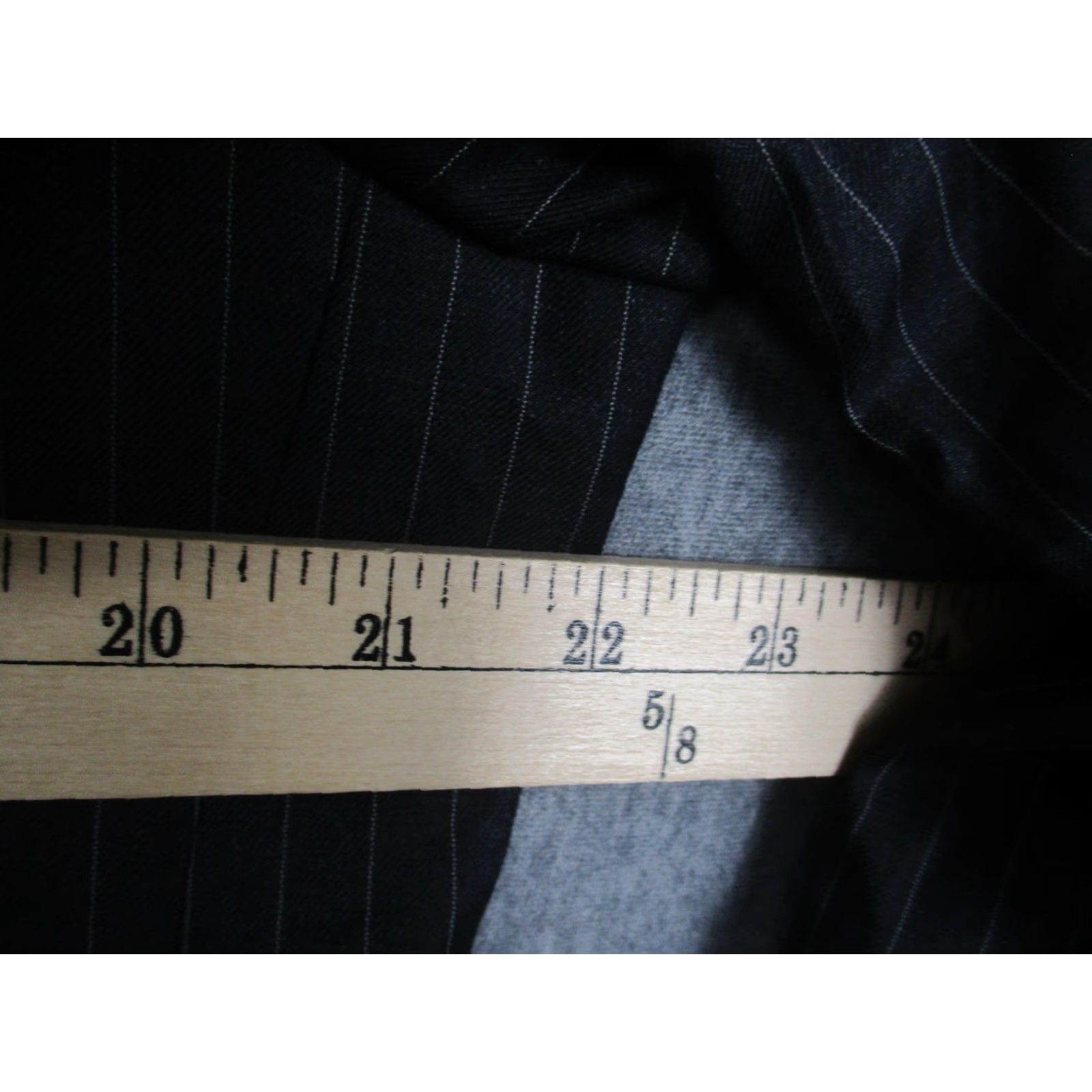 Ralph Lauren Lauren Ralph Lauren Blazer Mens 42S Gray Pinstripe Wool Suit Jacket Classic Jacket (Two-Button) Mens apparel Size 42R - 4 Thumbnail