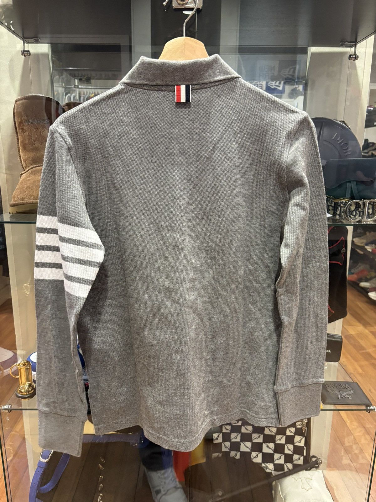 Thom Browne Thom Browne Longsleeve Polo Size US XXS / EU 40 - 2 Thumbnail