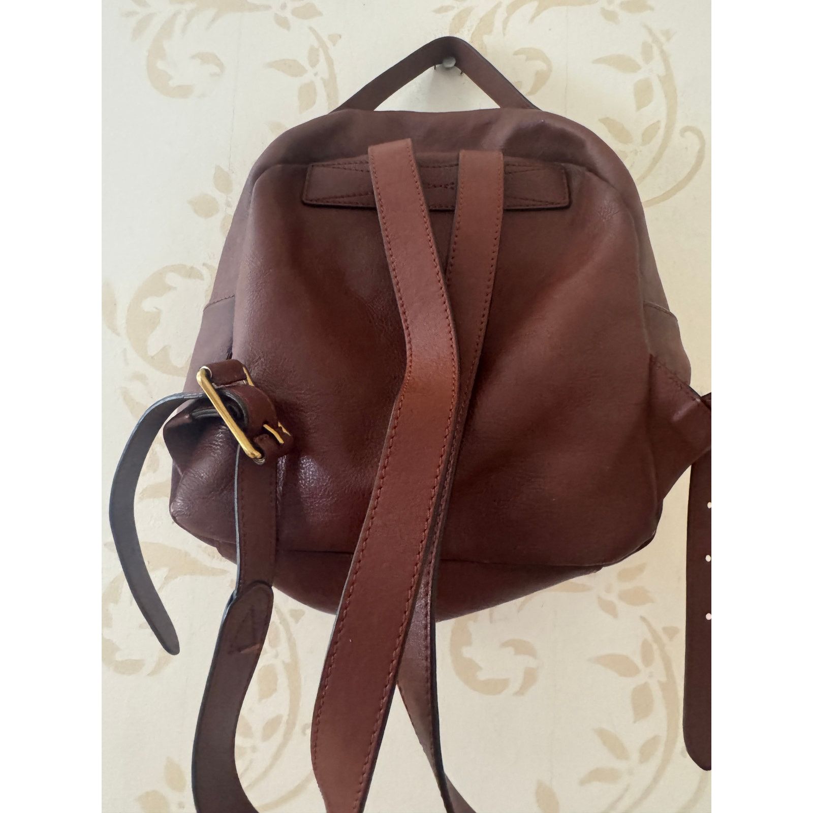 Frye Authentic Brown FRYE Leather Backpack Size ONE SIZE - 3 Thumbnail