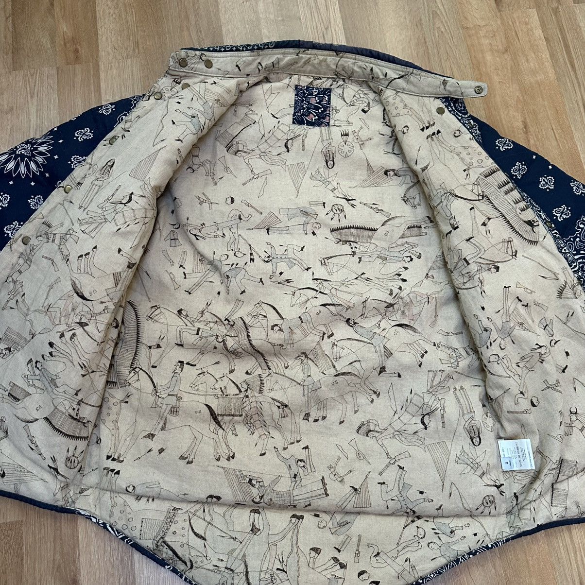 Visvim Navy Kerchief Down Jacket