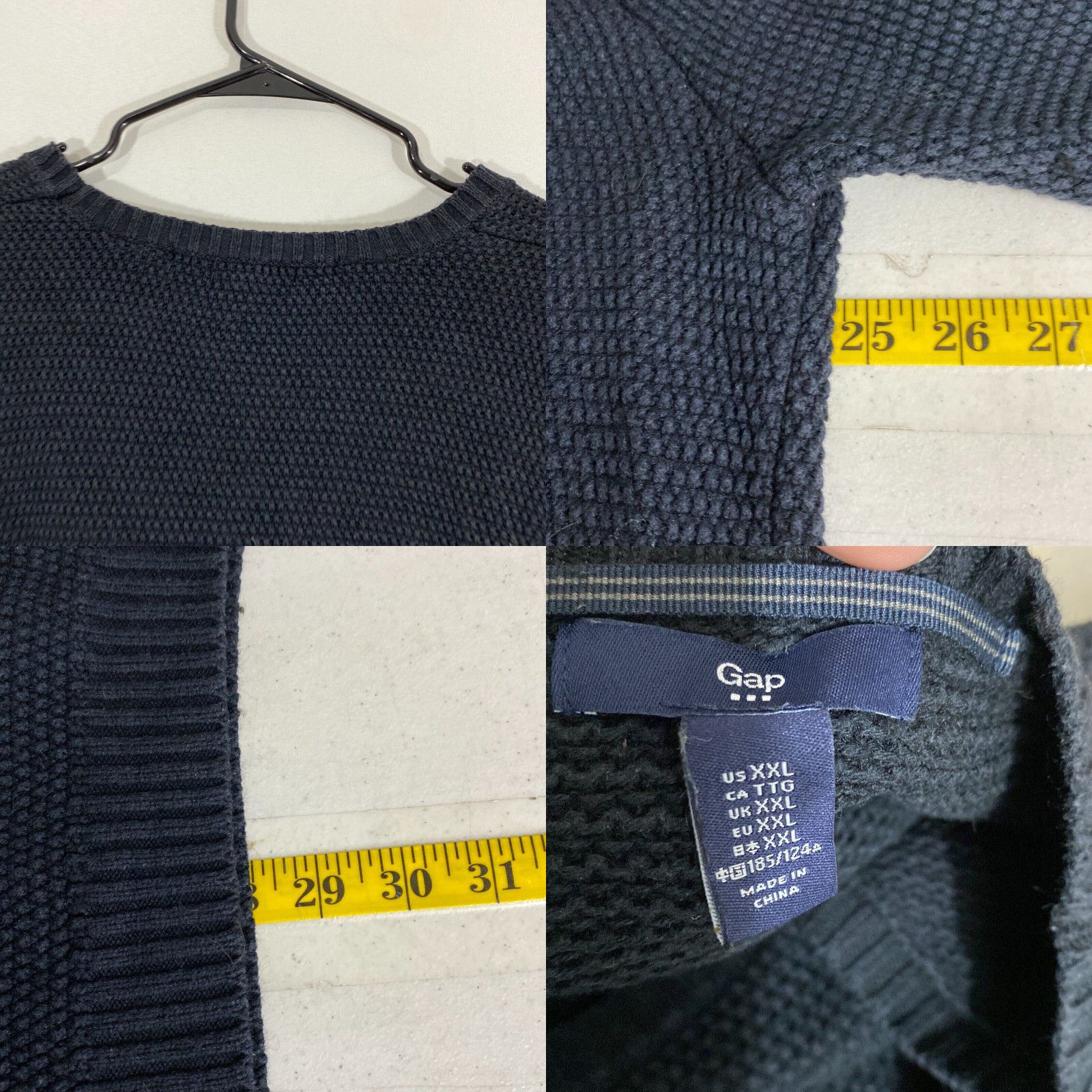 Gap Gap Mens Black Long Sleeves Crew Neck Sweater Size XXL Size US XXL / EU 58 / 5 - 4 Thumbnail