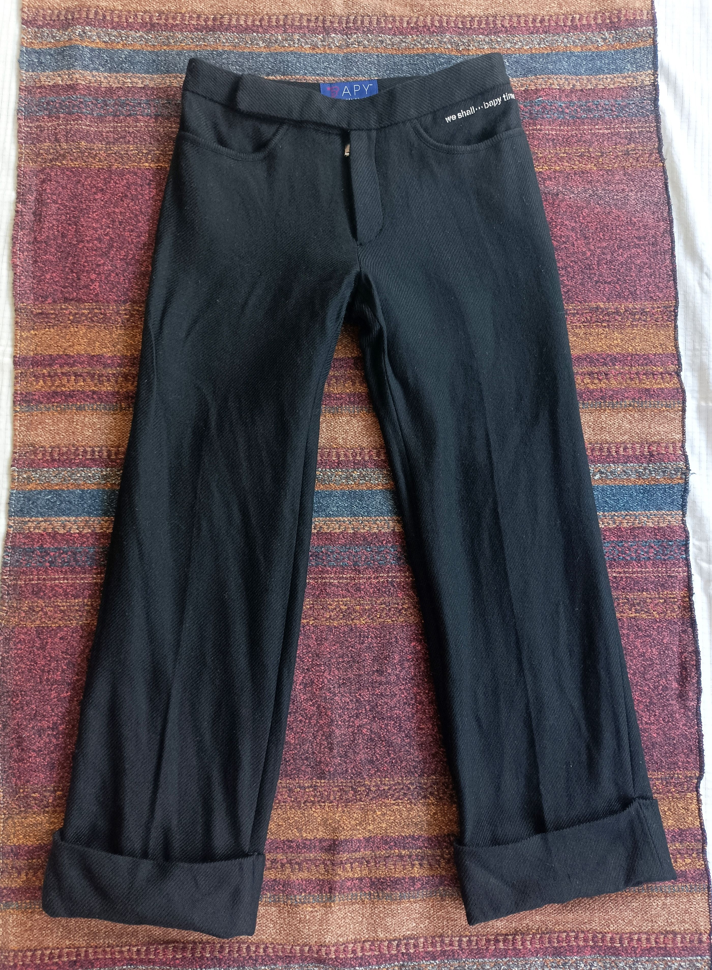 Bape (P209) BAPY by A Bating Ape Wool Pants Size 28" / US 6 / IT 42 - 1 Thumbnail