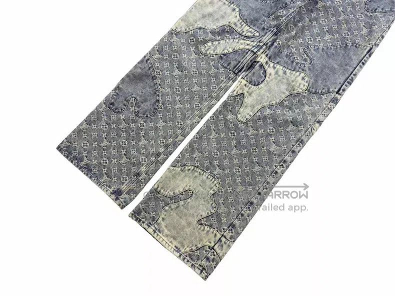 Louis Vuitton Louis Vuitton Blue Patchwork Jeans Size US 31 - 3 Thumbnail
