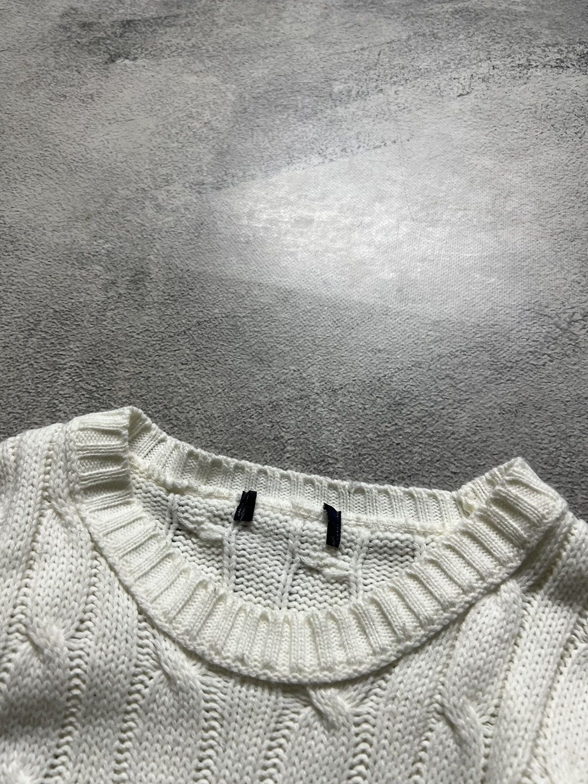 Polo Ralph Lauren × Vintage Vintage Y2k Polo By Ralph Lauren 🤍 Knit Sweater White 90’s Size US XL / EU 56 / 4 - 8 Thumbnail