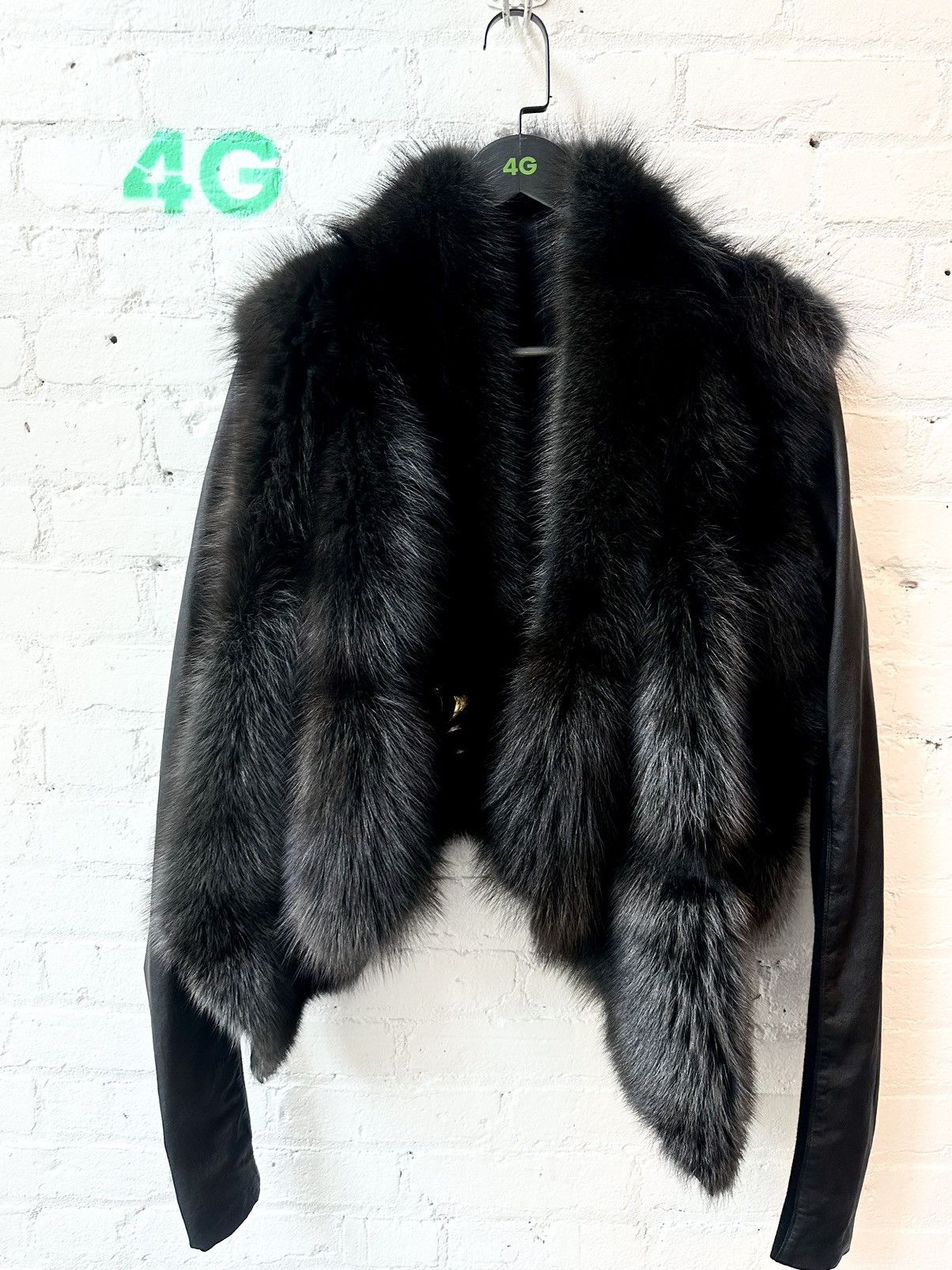Chrome Hearts 1 of 1 CHROME HEARTS x RICK OWENS FOX FUR JACKET Size S / US 4 / IT 40 - 3 Thumbnail