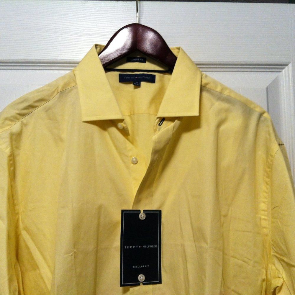 Tommy Hilfiger TOMMY HILFIGER MENS NEW 100%COTTON DRESS SHIRT 17/32-33 Size US XL / EU 56 / 4 - 2 Thumbnail