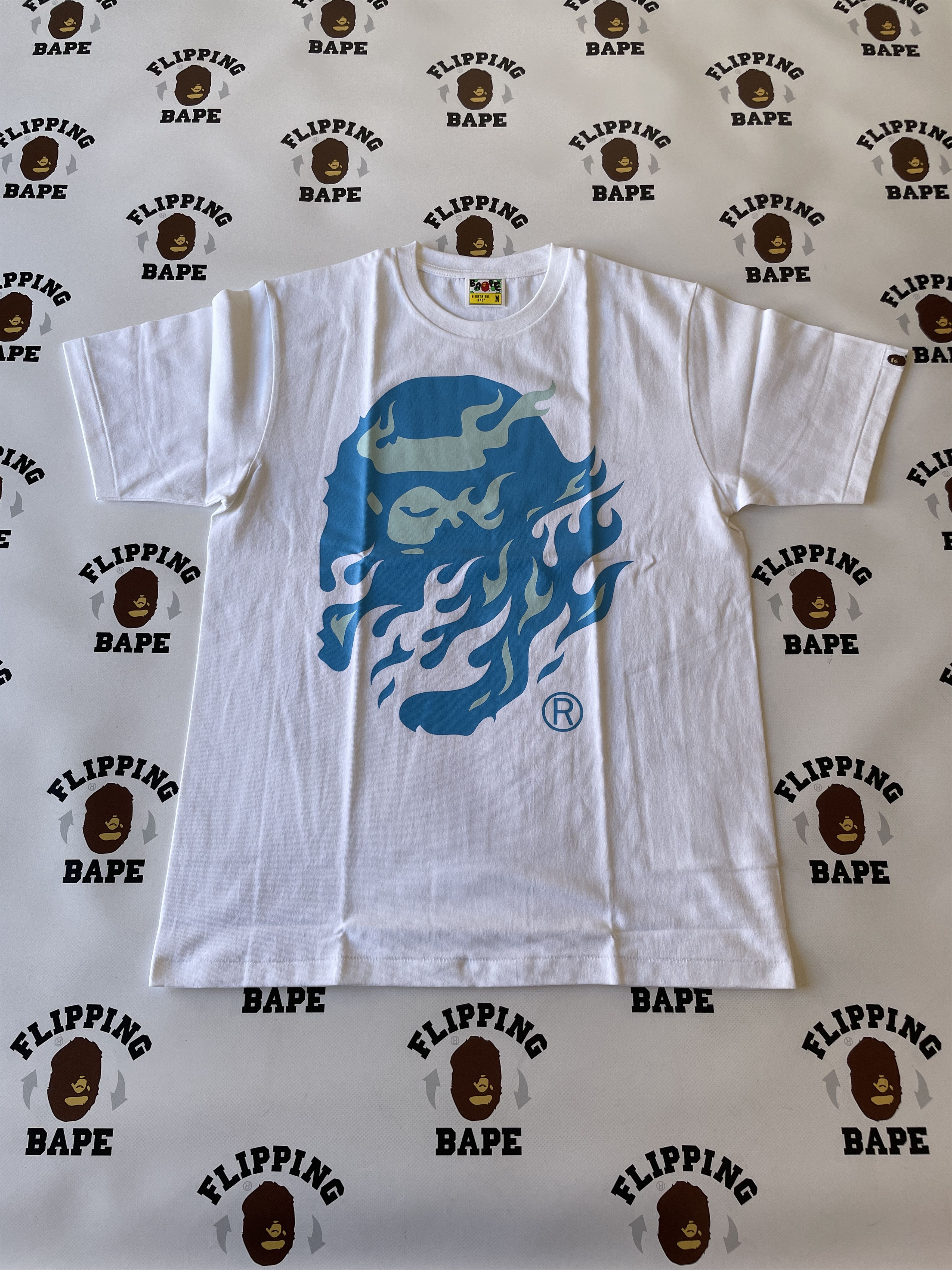 Bape BAPE FLAME APE HEAD TEE Size US L / EU 52-54 / 3 - 1 Thumbnail