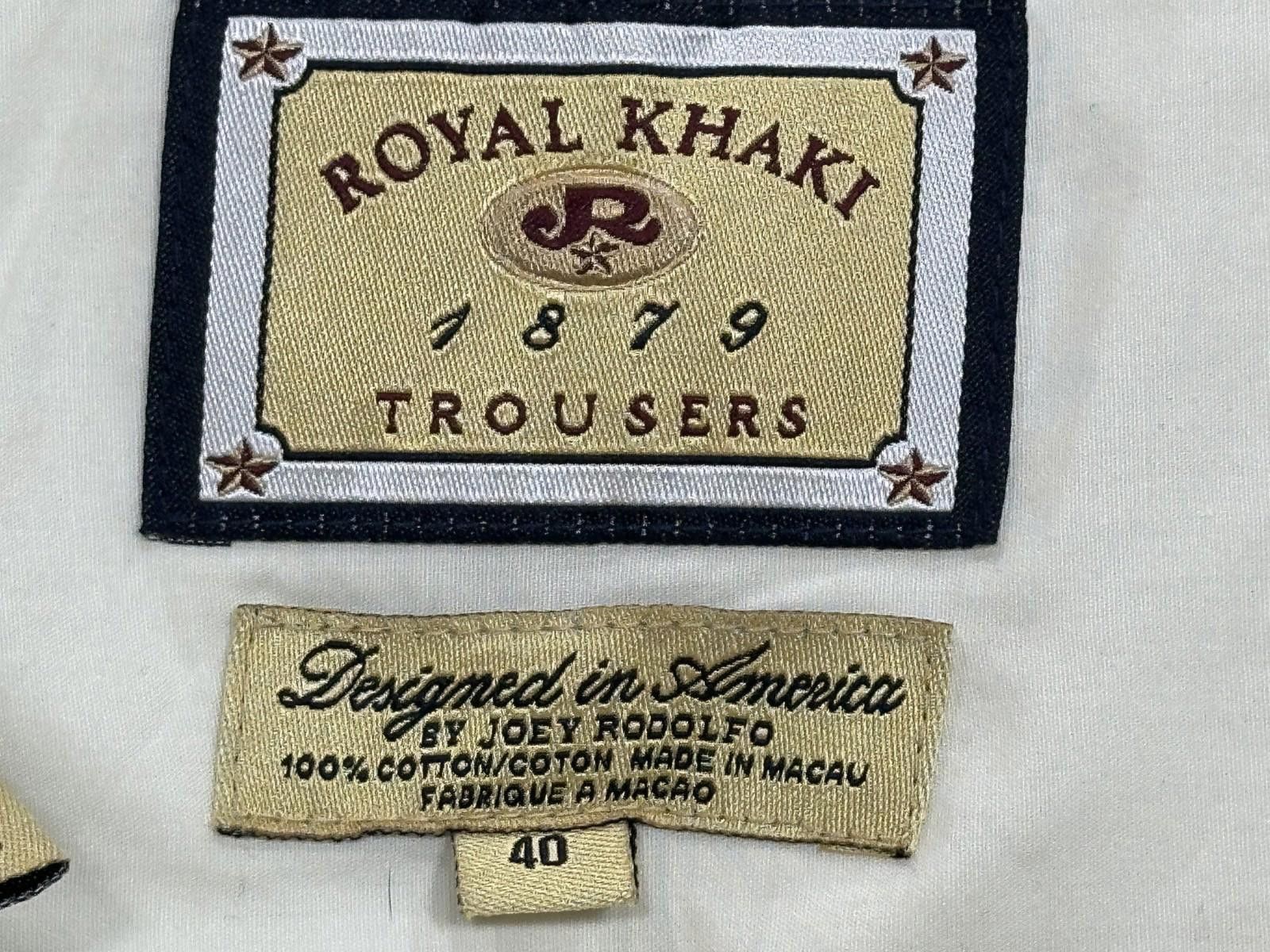 Other Royal Khaki Unhemmed Straight Leg Chinos Brown Mens 40/37 Size US 40 / EU 56 - 8 Thumbnail