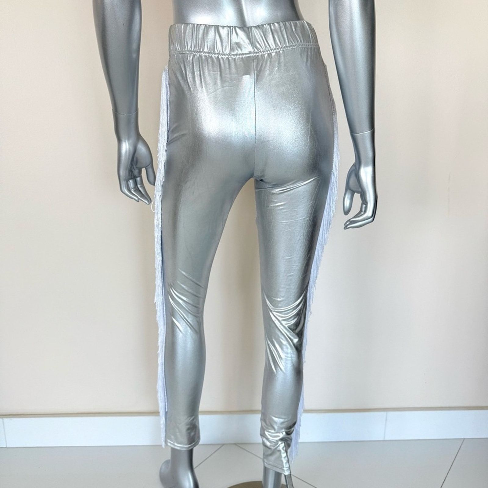 Other NEW!!! Halloween women silver pants size S/M Size 27" / US 4 / IT 40 - 3 Thumbnail