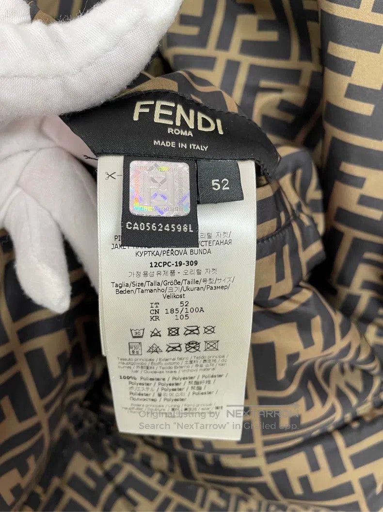 Fendi Fendi Printed Reversible Down Jacket Size US L / EU 52-54 / 3 - 5 Thumbnail