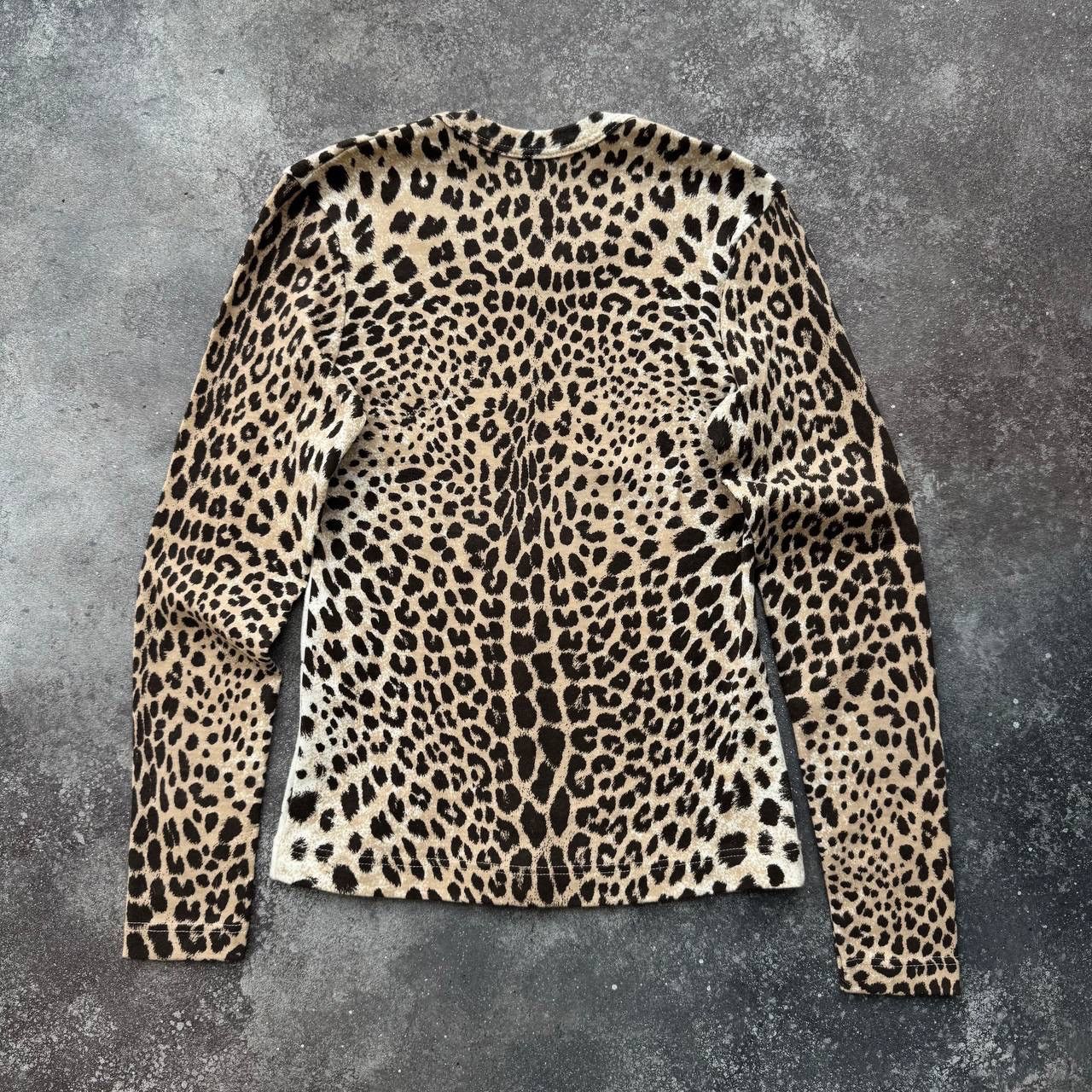 20471120 × Vintage Leopard Printed D&G Style Vintage Long Sleeve Top Size M / US 6-8 / IT 42-44 - 7 Thumbnail