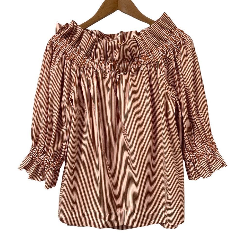 Other Other prune gold schmidt striped blouse Textile Tops 6521-343-1353 DUTY FREE for USA Size ONE SIZE - 1 Thumbnail