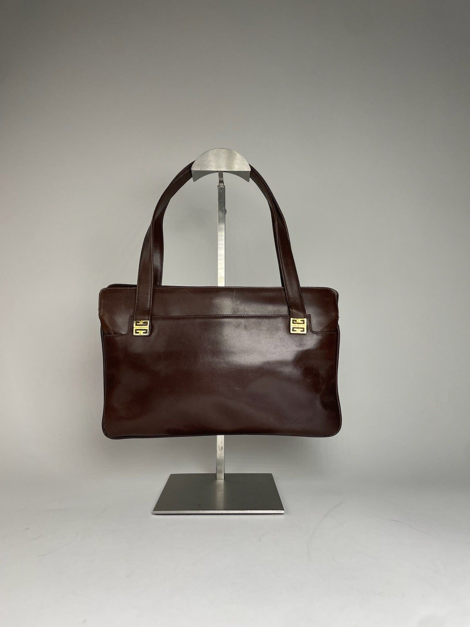 Givenchy Vintage Leather Handbag Brown Size ONE SIZE - 1 Thumbnail