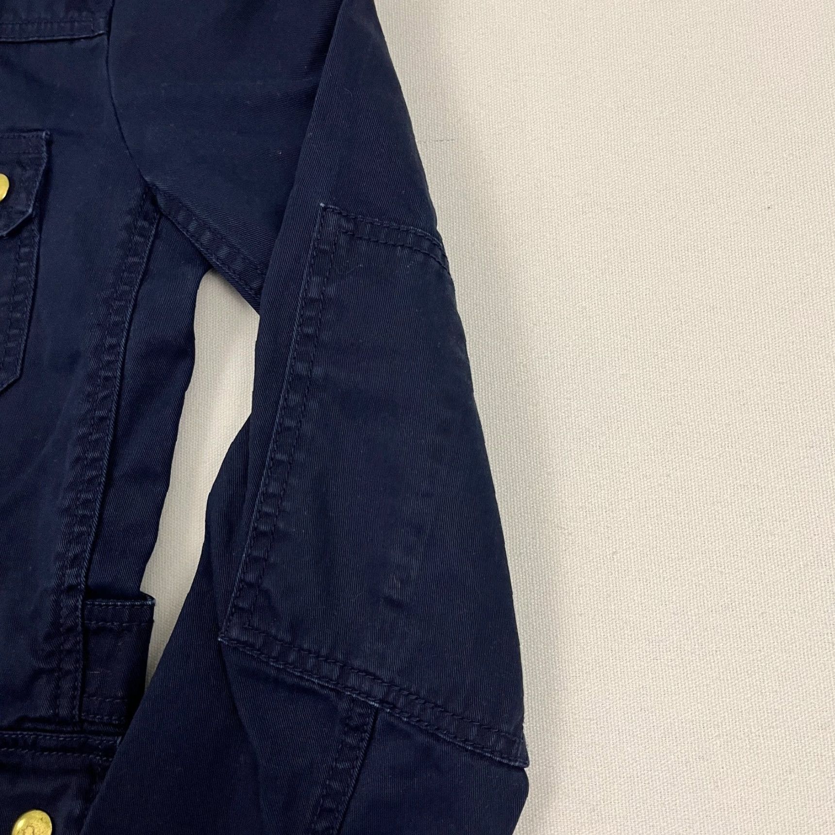 J.Crew J Crew Jacket Womens XS Navy Blue Relaxed Utility Barn Roll Cuff Size XS / US 0-2 / IT 36-38 - 7 Thumbnail