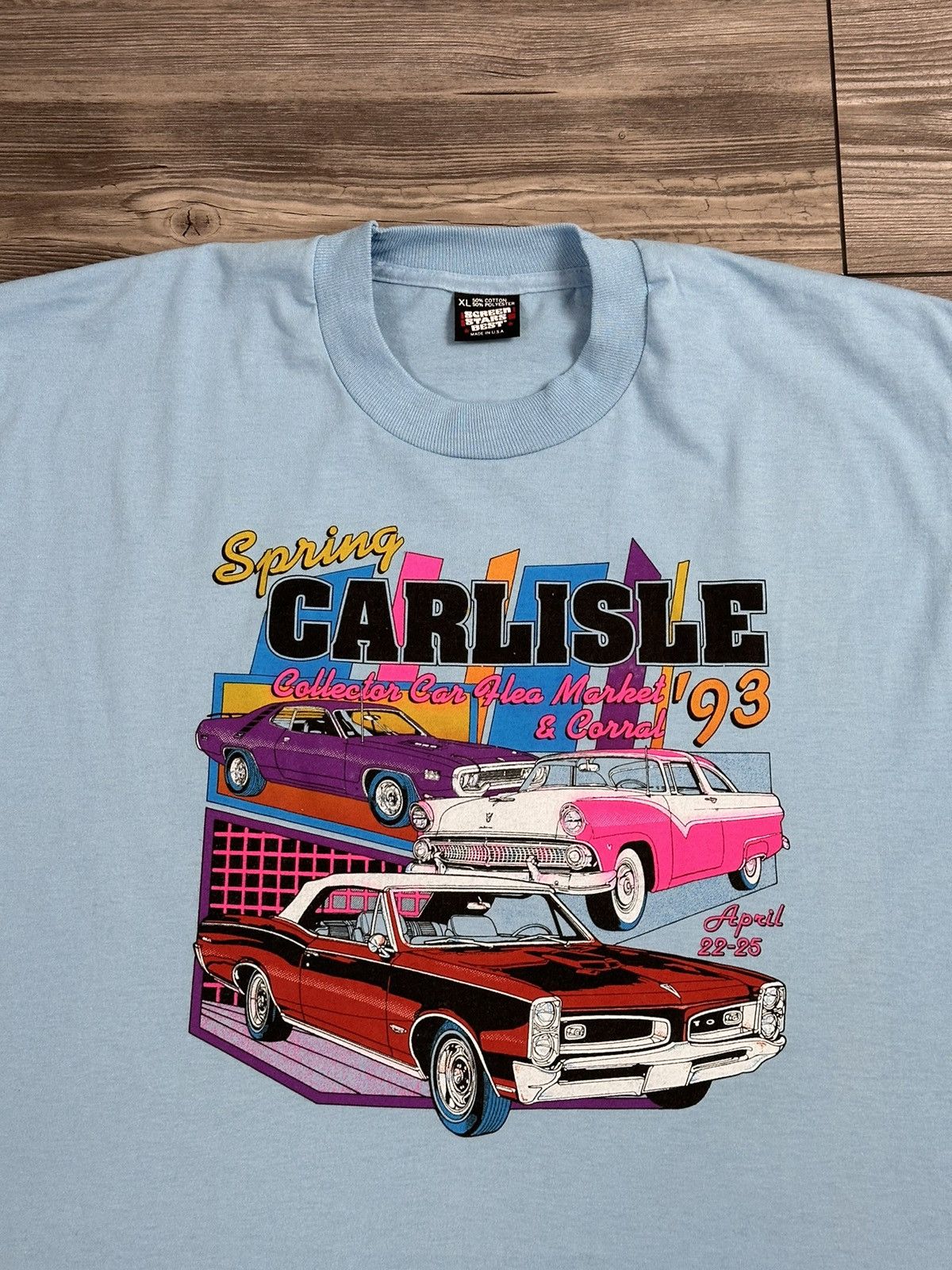 Vintage Vintage Spring Carlisle ‘93 Car T Shirt Size US XL / EU 56 / 4 - 2 Thumbnail