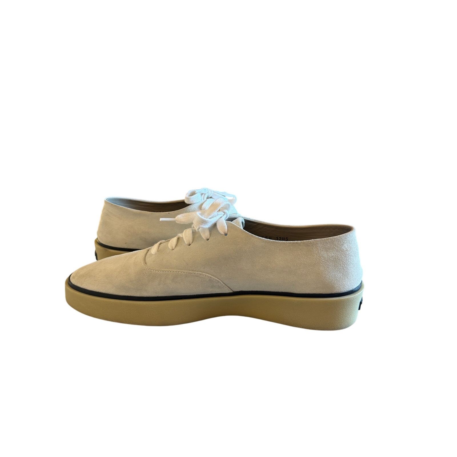 Fear of God Fear of God x Zegna Collaboration Beige Suede Sneakers Size US 12 / EU 45 - 2 Thumbnail