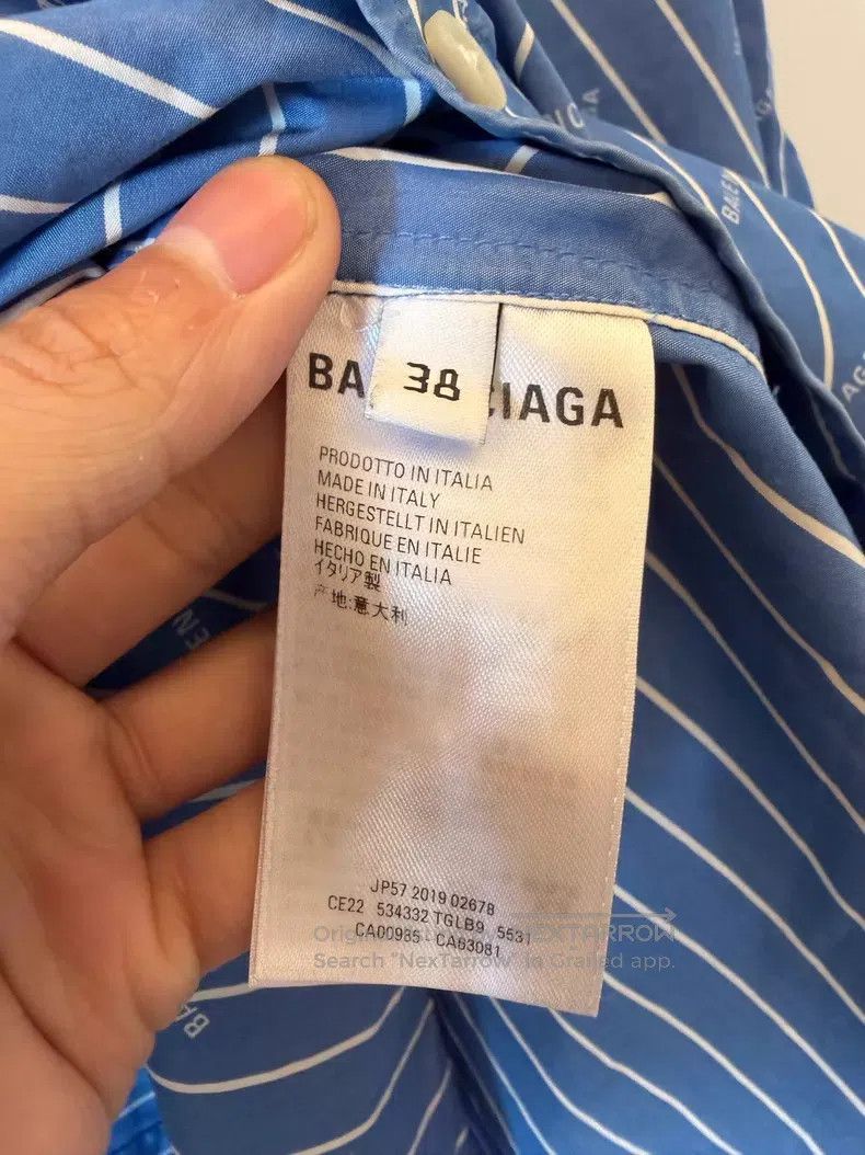 Balenciaga Balenciaga Bullet Riddled Short Sleeve Shirt Size XS / US 0-2 / IT 36-38 - 4 Thumbnail