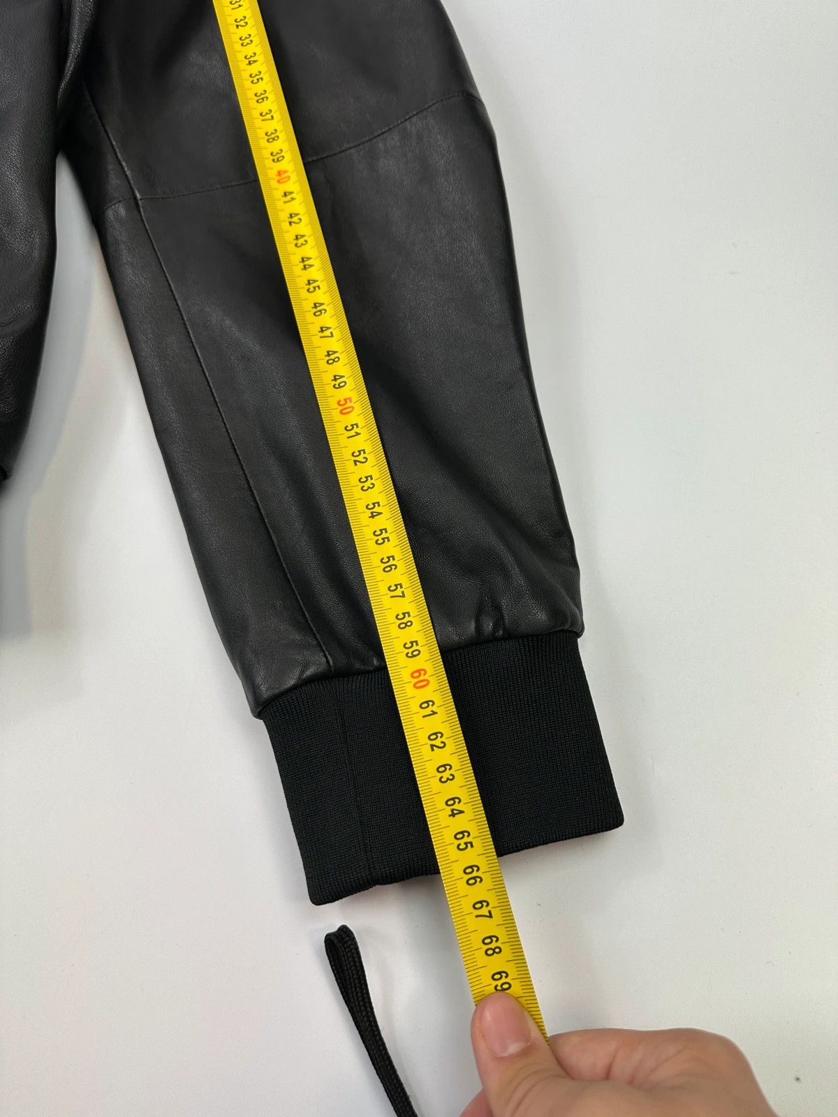 Emporio Armani Emporio Armani FW2019 Black Lamb Leather Bomber Jacket Size US M / EU 48-50 / 2 - 11 Thumbnail