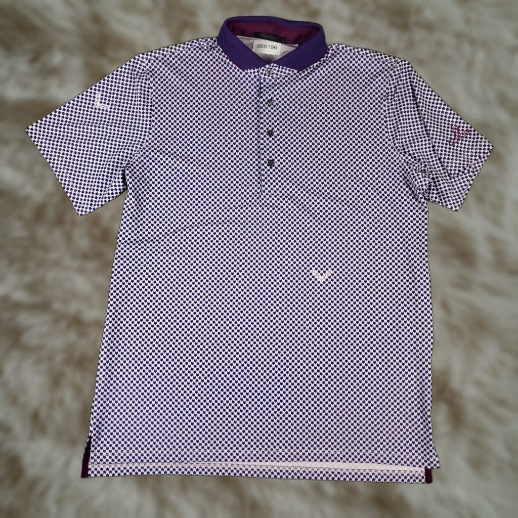 Vintage Greyson Polo Shirt Mens Large AOP Wolf Print Golf Blue Pink Purple Print Polo Shirt Mens L Polo Greyson Wolf AOP Print Golf Casual Sports Size US L / EU 52-54 / 3 - 1 Thumbnail