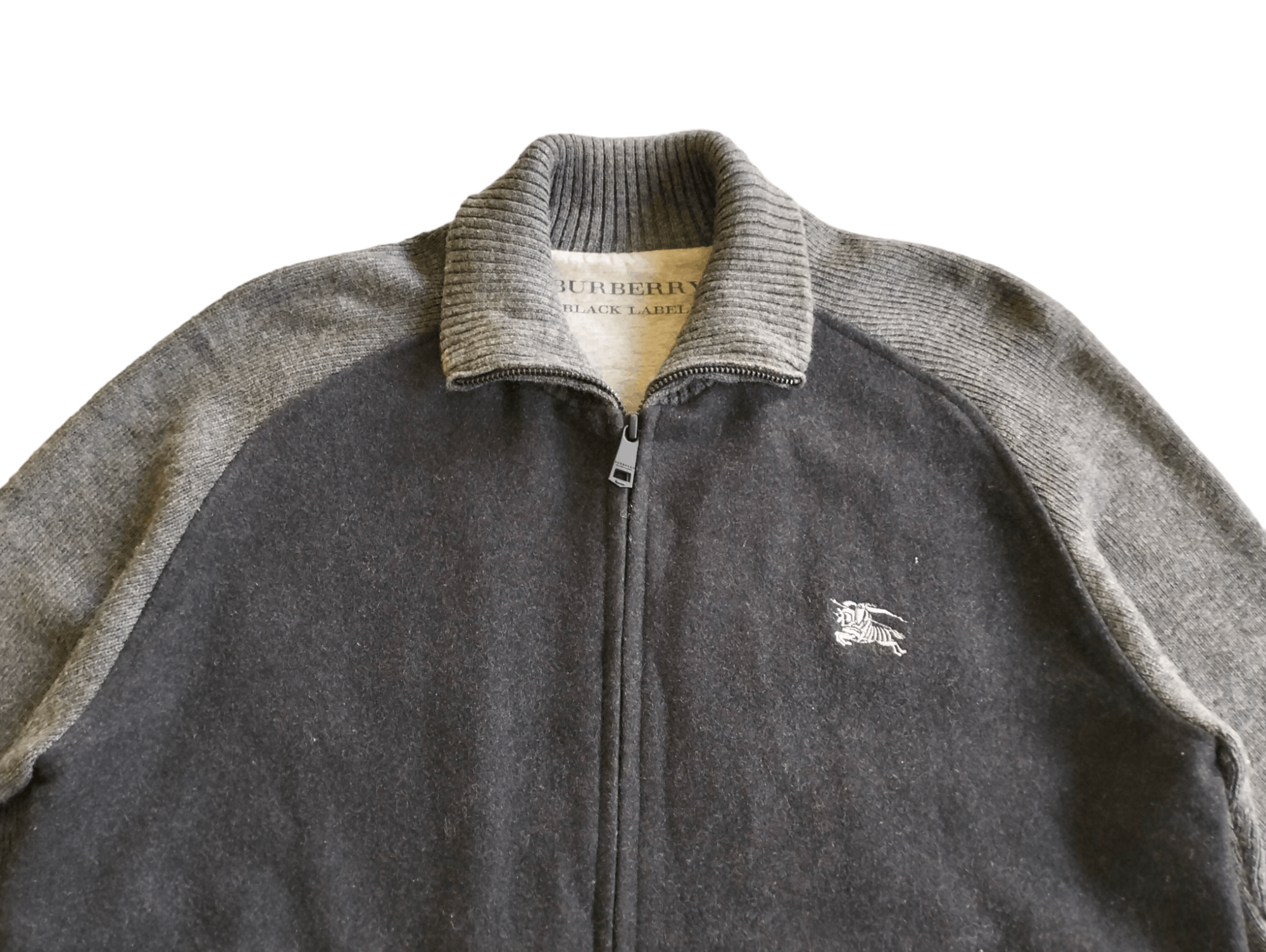 Burberry Burberry Black Label Wool Knit Sweater Zipper Jacket rare Size US M / EU 48-50 / 2 - 6 Thumbnail