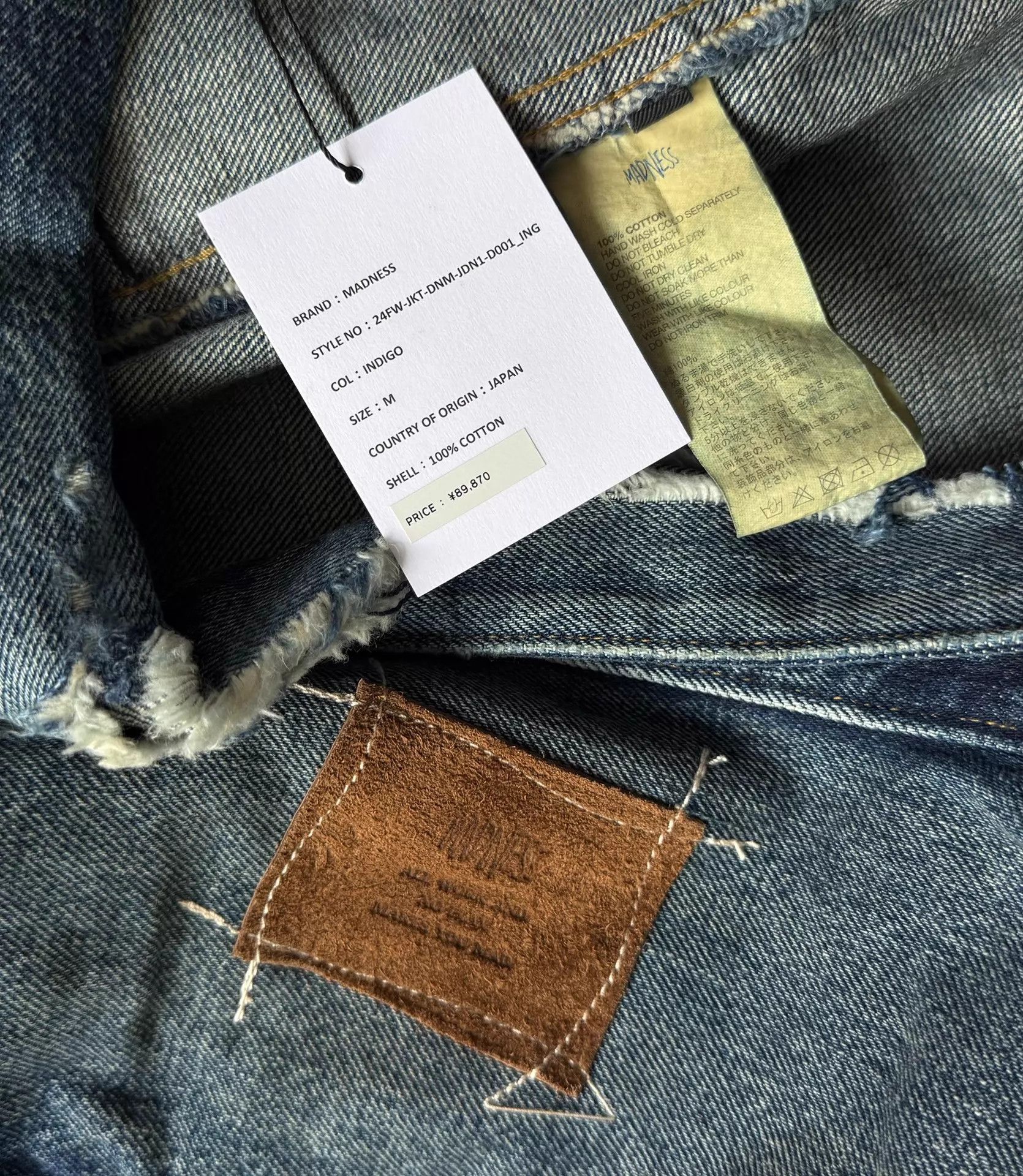 Madness MADNESS 24AW AGING TYPE-I Denim WASHED DESTROYED JAPAN JKT Size US M / EU 48-50 / 2 - 9 Thumbnail