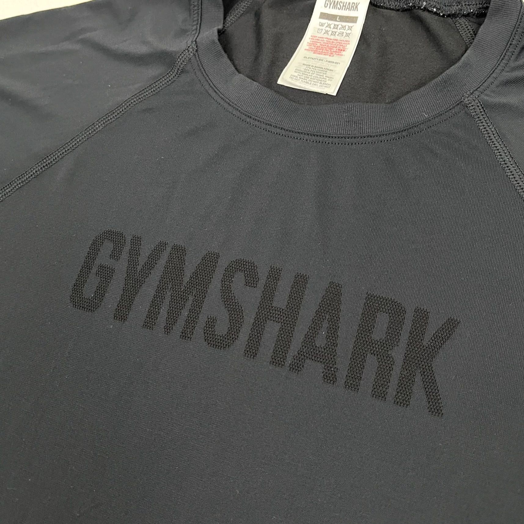 Gymshark Gymshark Apollo Shirt Mens Large Black Active Workout Training Gym Short Sleeve Size US L / EU 52-54 / 3 - 2 Thumbnail