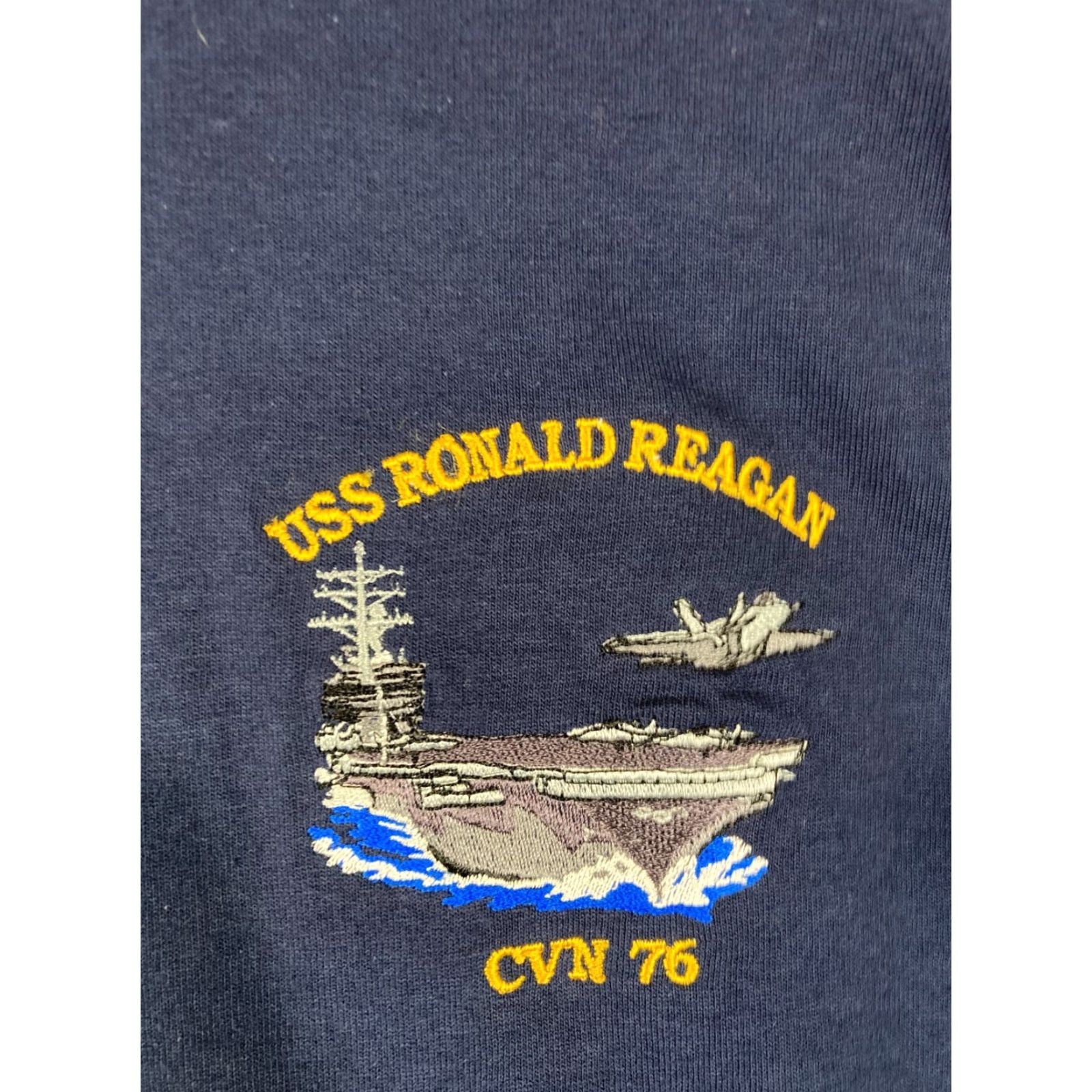 Gildan VINTAGE Gildan USS Ronald Reagan T-Shirt Mens XL Blue Cotton Logo NWT NOS Long Sleeve Crew Neck Shirt Size US XL / EU 56 / 4 - 5 Thumbnail
