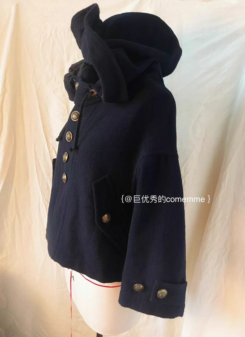 Comme des Garcons Comme Des Garcons Dark Blue Retro British Gold Button Wool Size S / US 4 / IT 40 - 3 Thumbnail