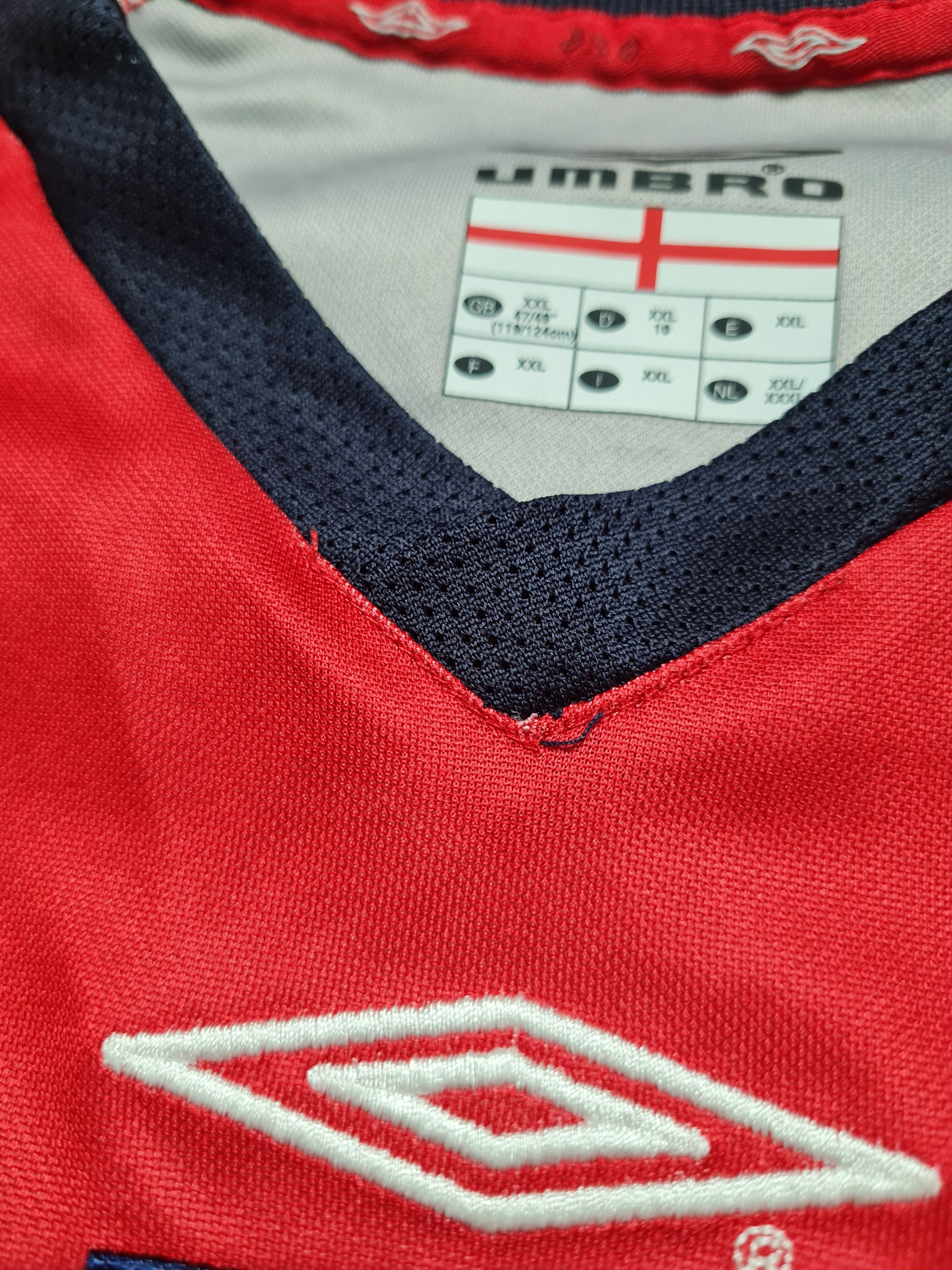 Umbro UMBRO England National Team Vintage Football Soccer Jersey Size US XXL / EU 58 / 5 - 9 Thumbnail