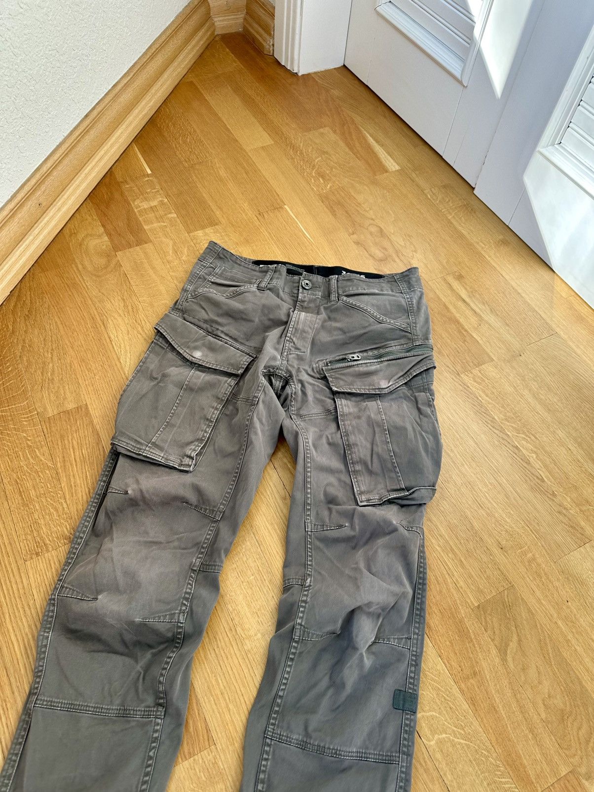 G-Star Vintage G-star Raw Cargo Pants Multi Pocket Fit Logo Size US 30 / EU 46 - 4 Thumbnail