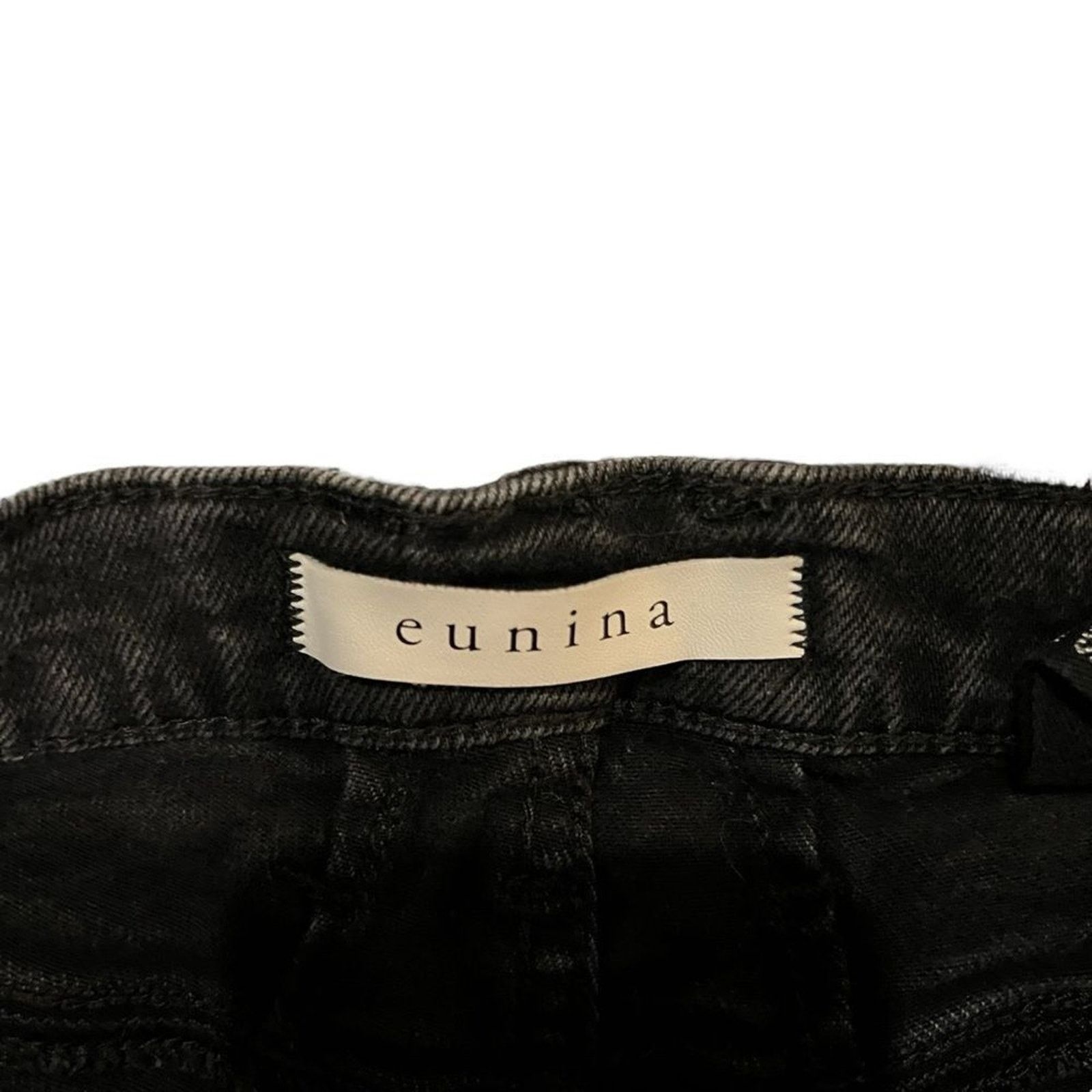 The Unbranded Brand Eunina Kailey Denim Shorts Womens Size Small Washed Black Size 26" / US 2 / IT 38 - 3 Thumbnail