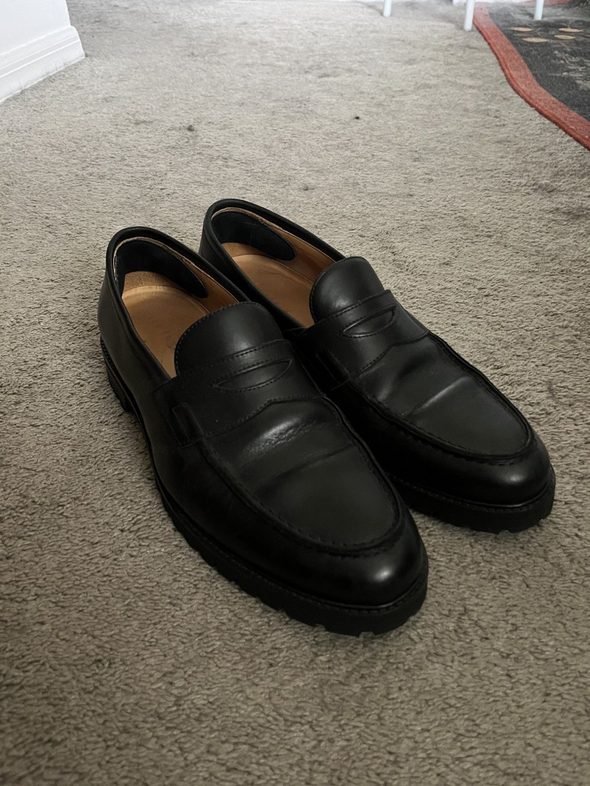 Jack Erwin Pebble Grain Loafers Edward Dark Brown Pebble Grain